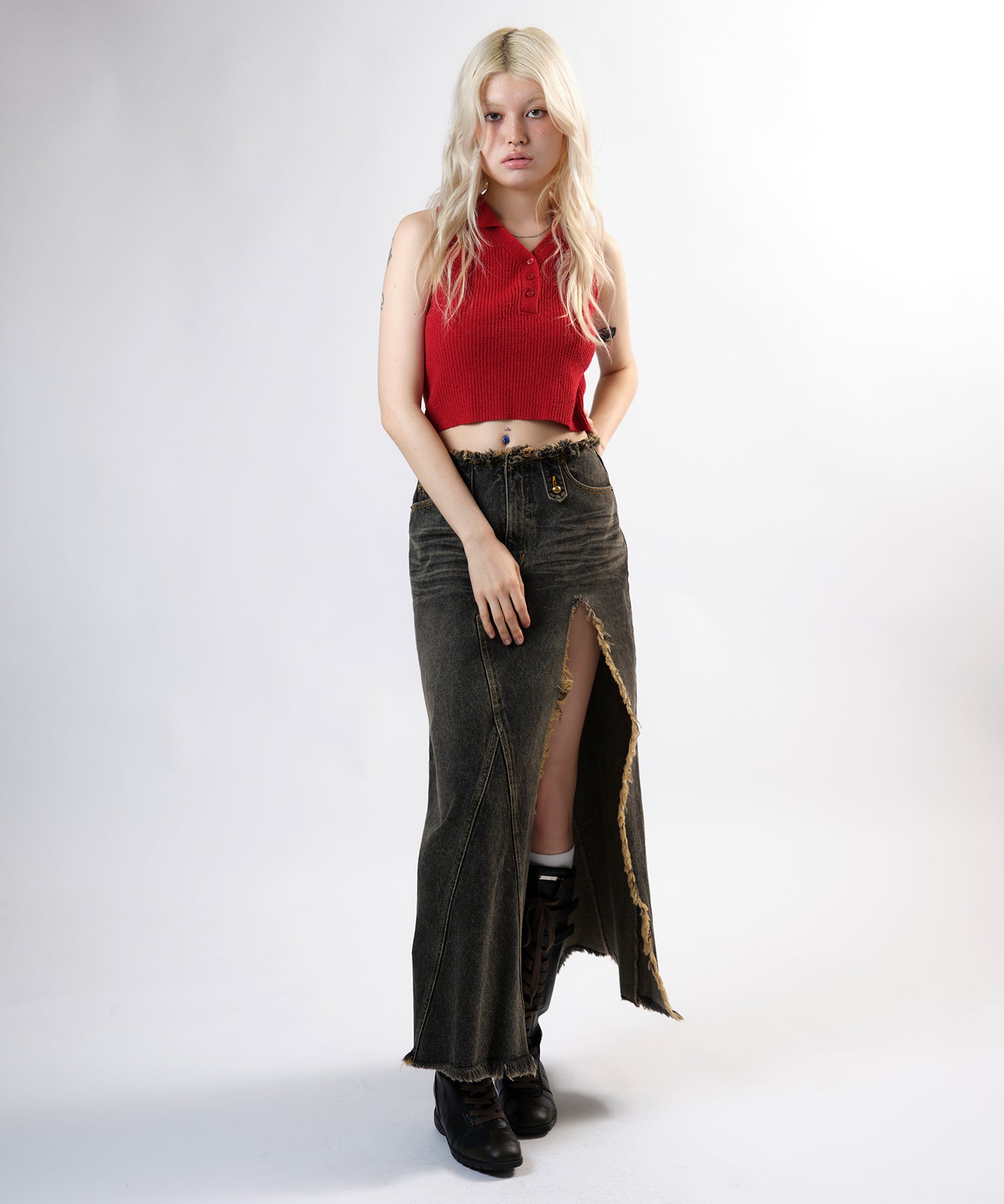 MODEL:170cm/COLOR:BLACK/SIZE:M