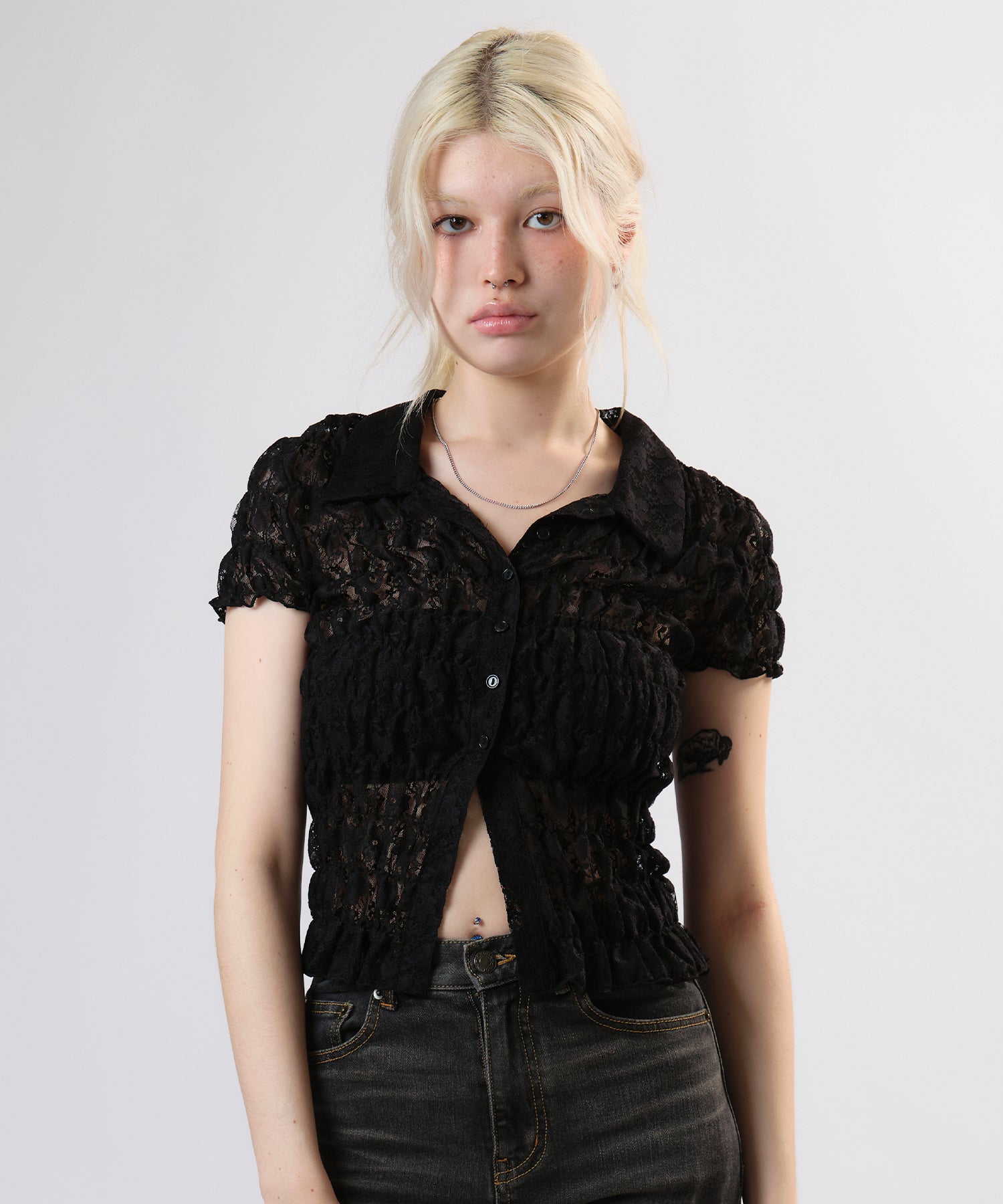 MODEL:174cm/COLOR:BLACK/SIZE:F