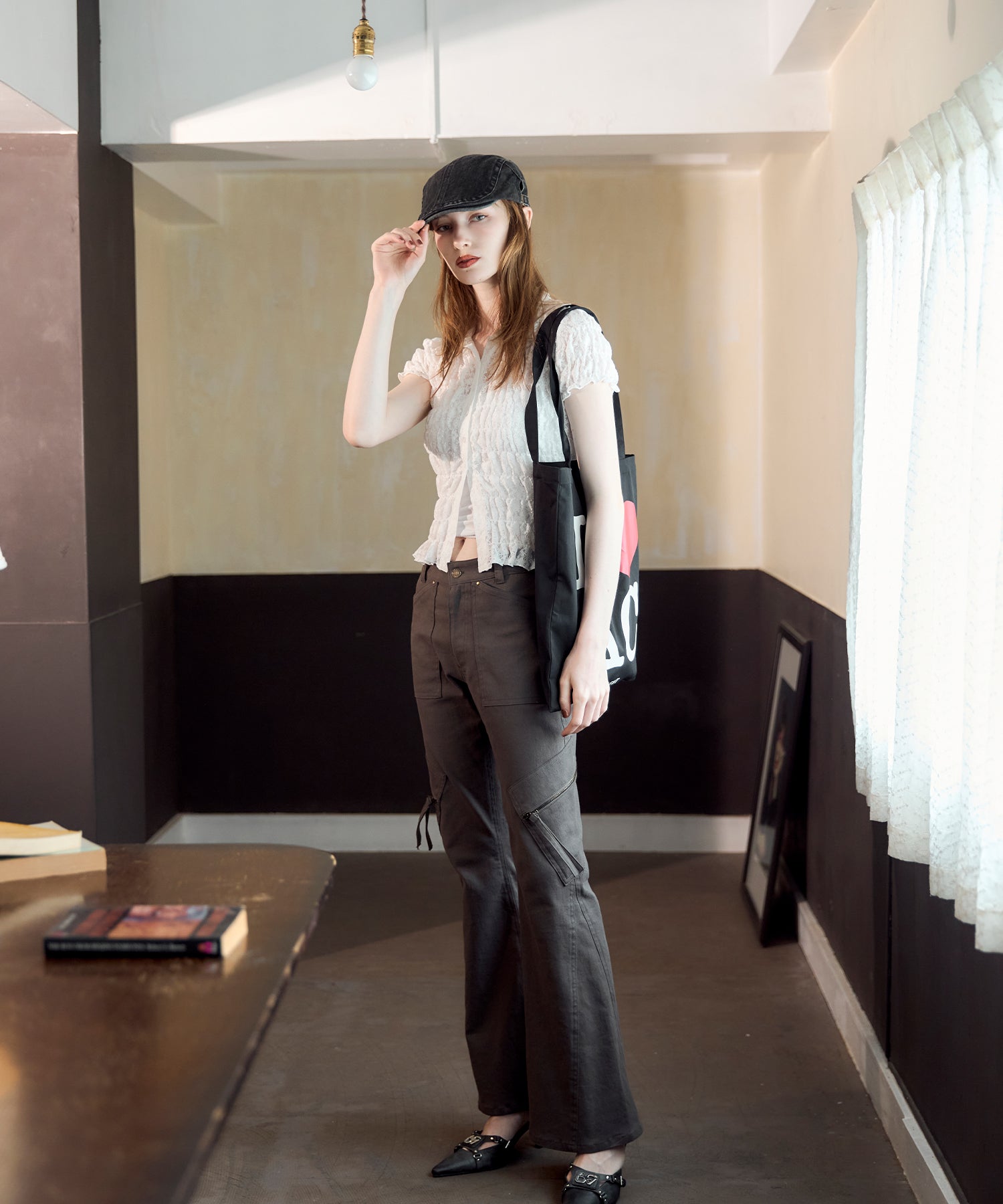 MODEL:174cm/COLOR:BLACK/SIZE:F