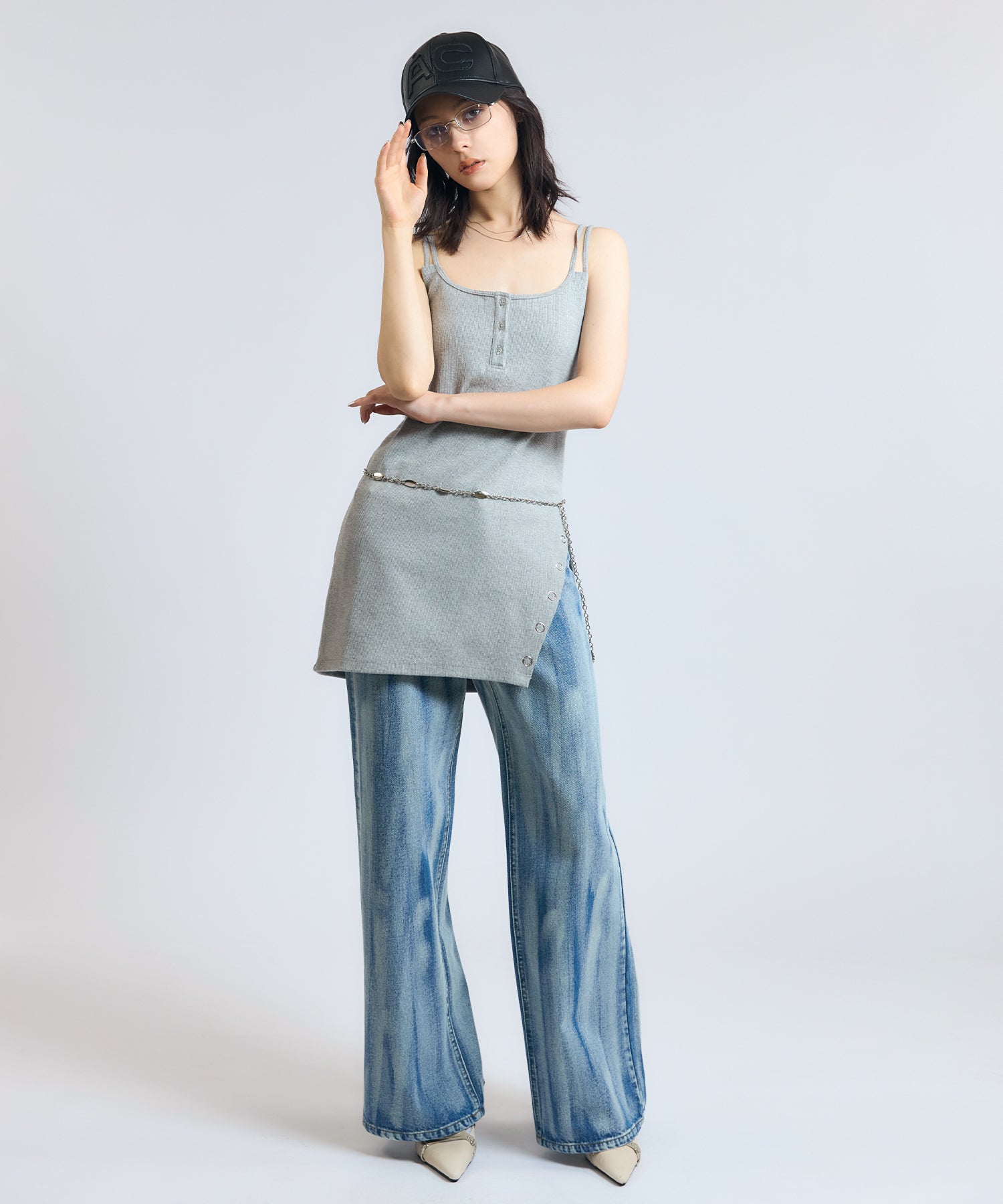 MODEL:163cm/COLOR:GRAY/SIZE:F