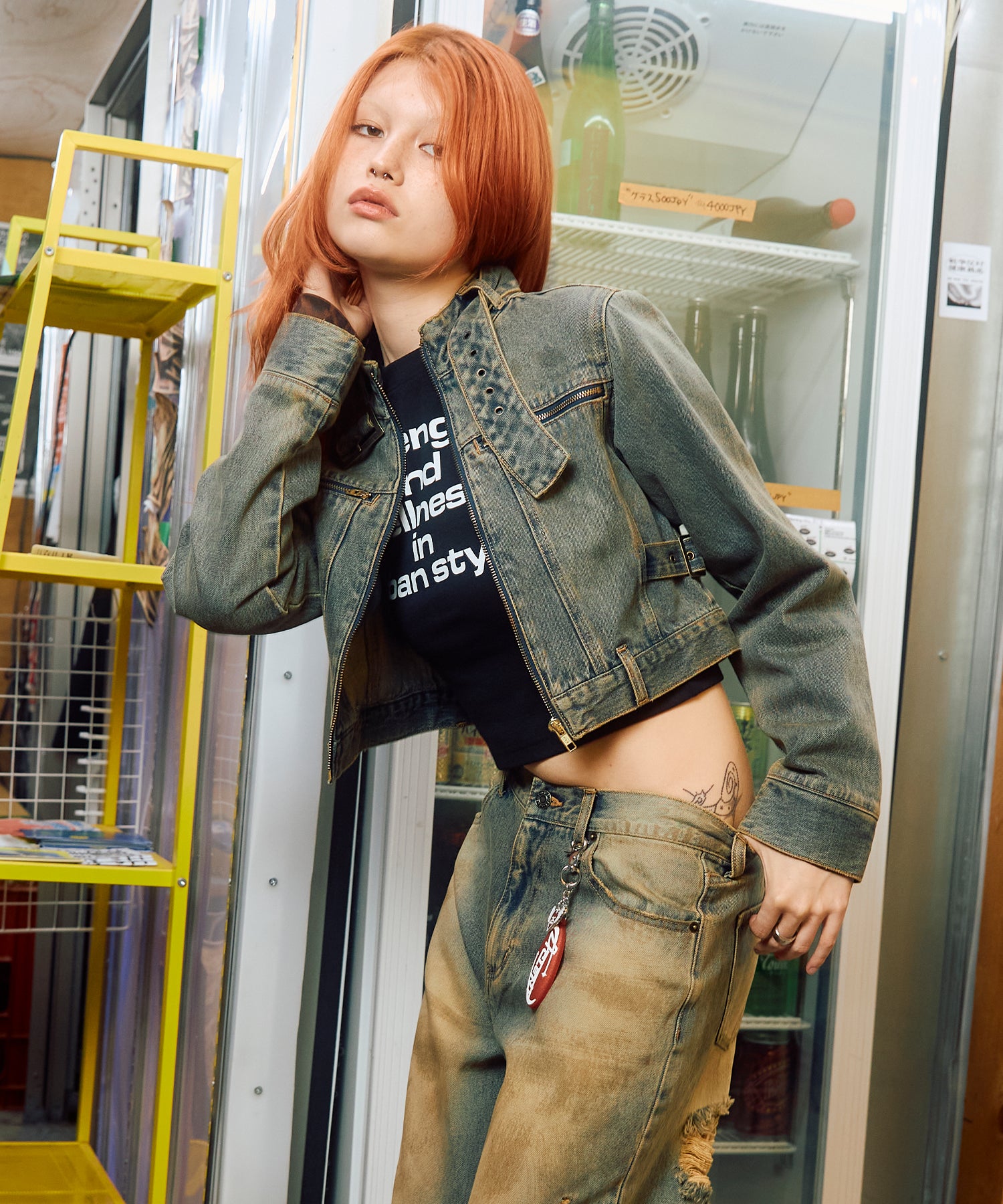 MODEL:170cm/COLOR:BLUE/SIZE:M