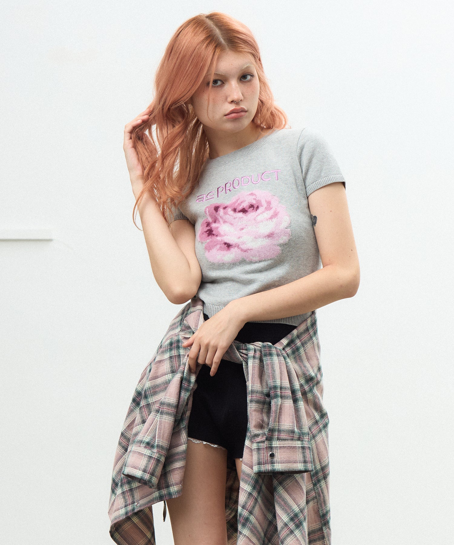 MODEL:170cm/COLOR:GRAY/SIZE:F