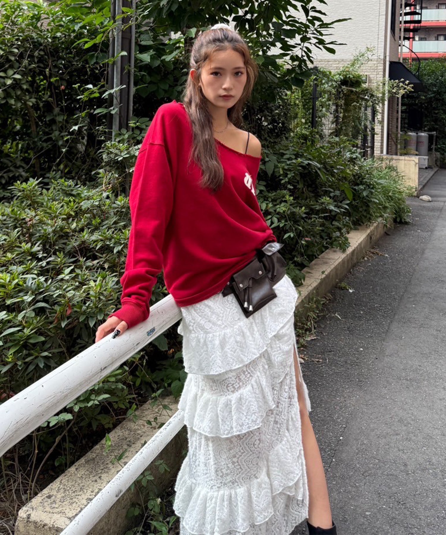STAFF:170cm/COLOR:RED/SIZE:F