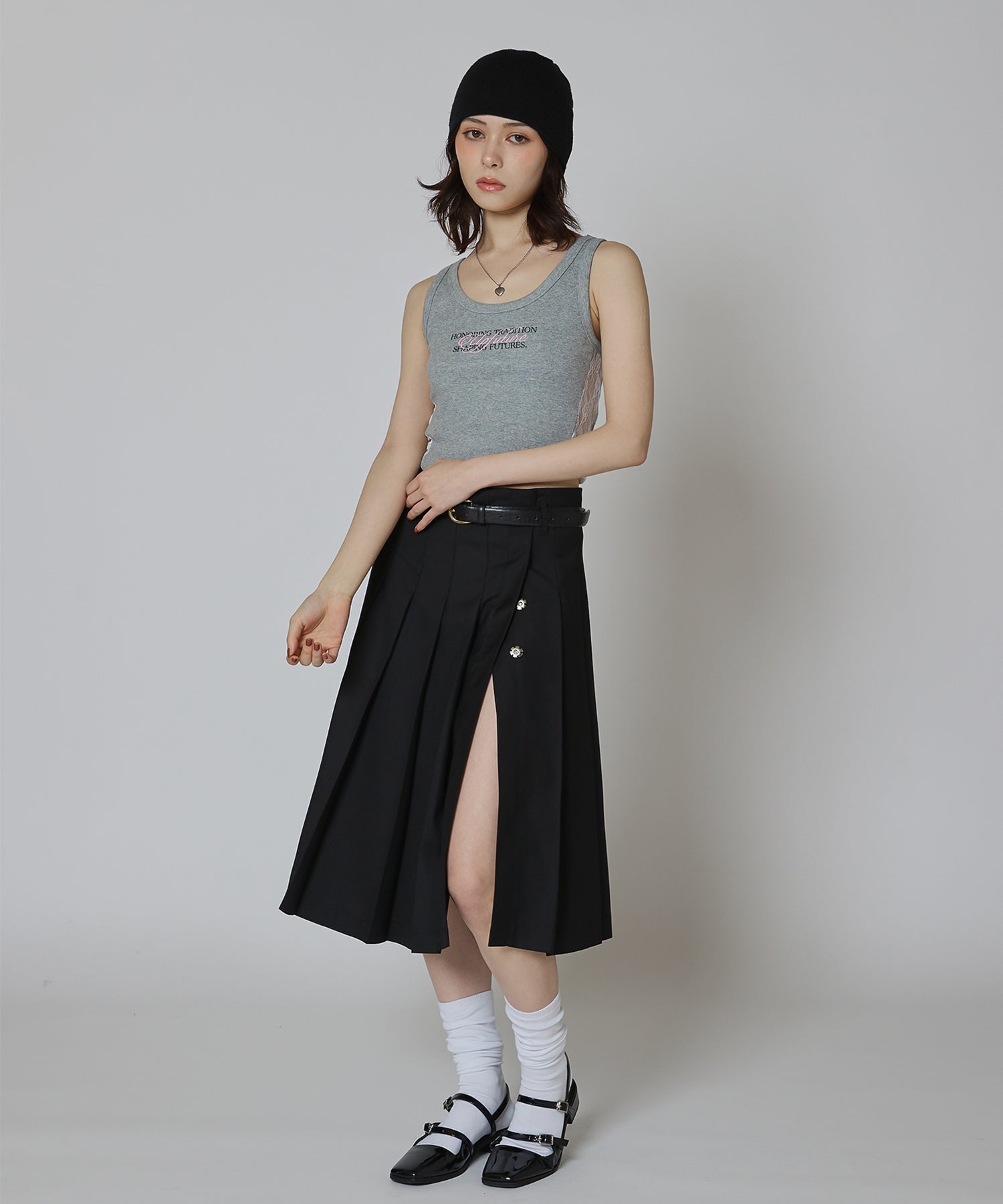 MODEL:163cm/COLOR:GRAY/SIZE:F