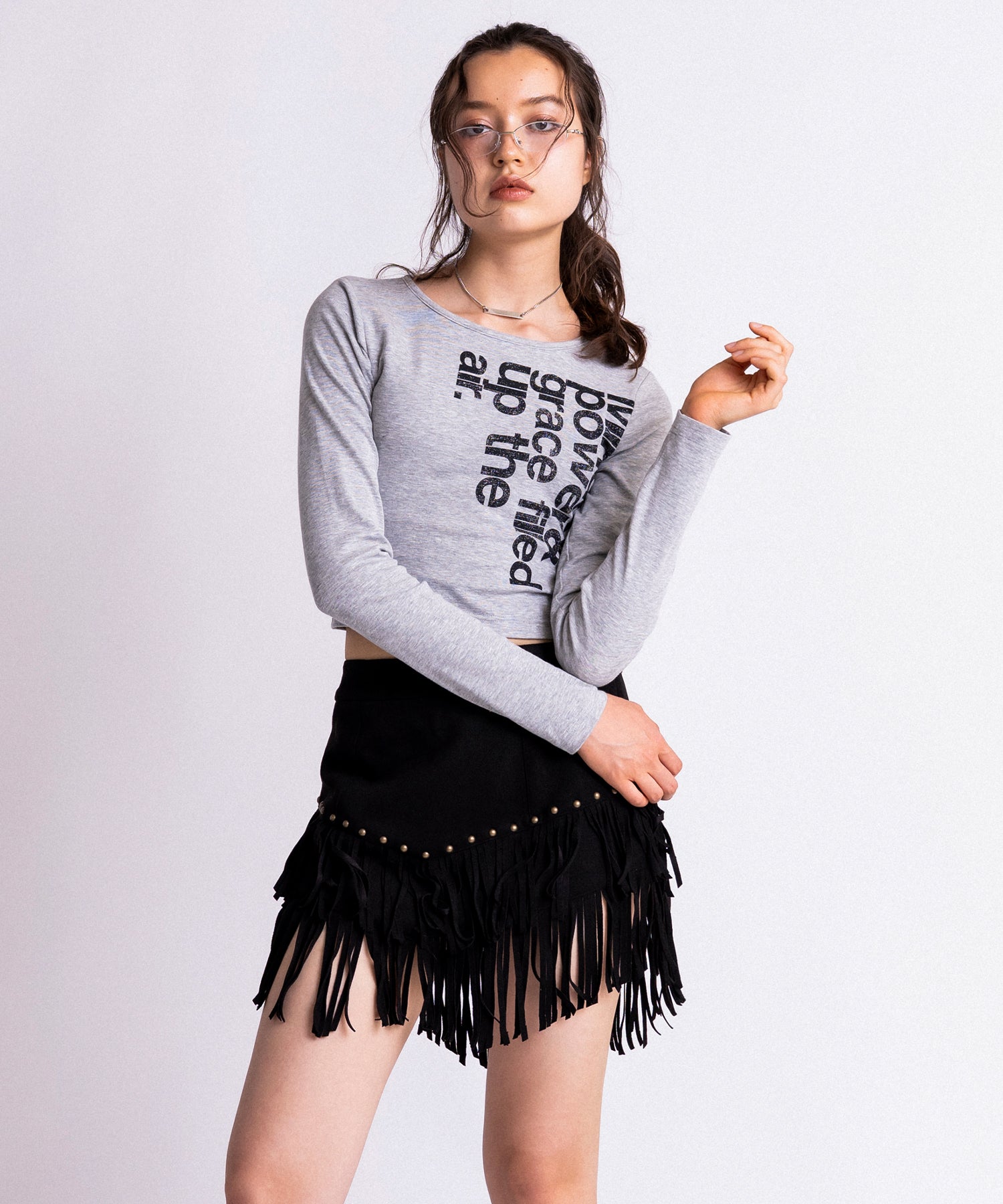 MODEL:171cm/COLOR:GRAY/SIZE:F