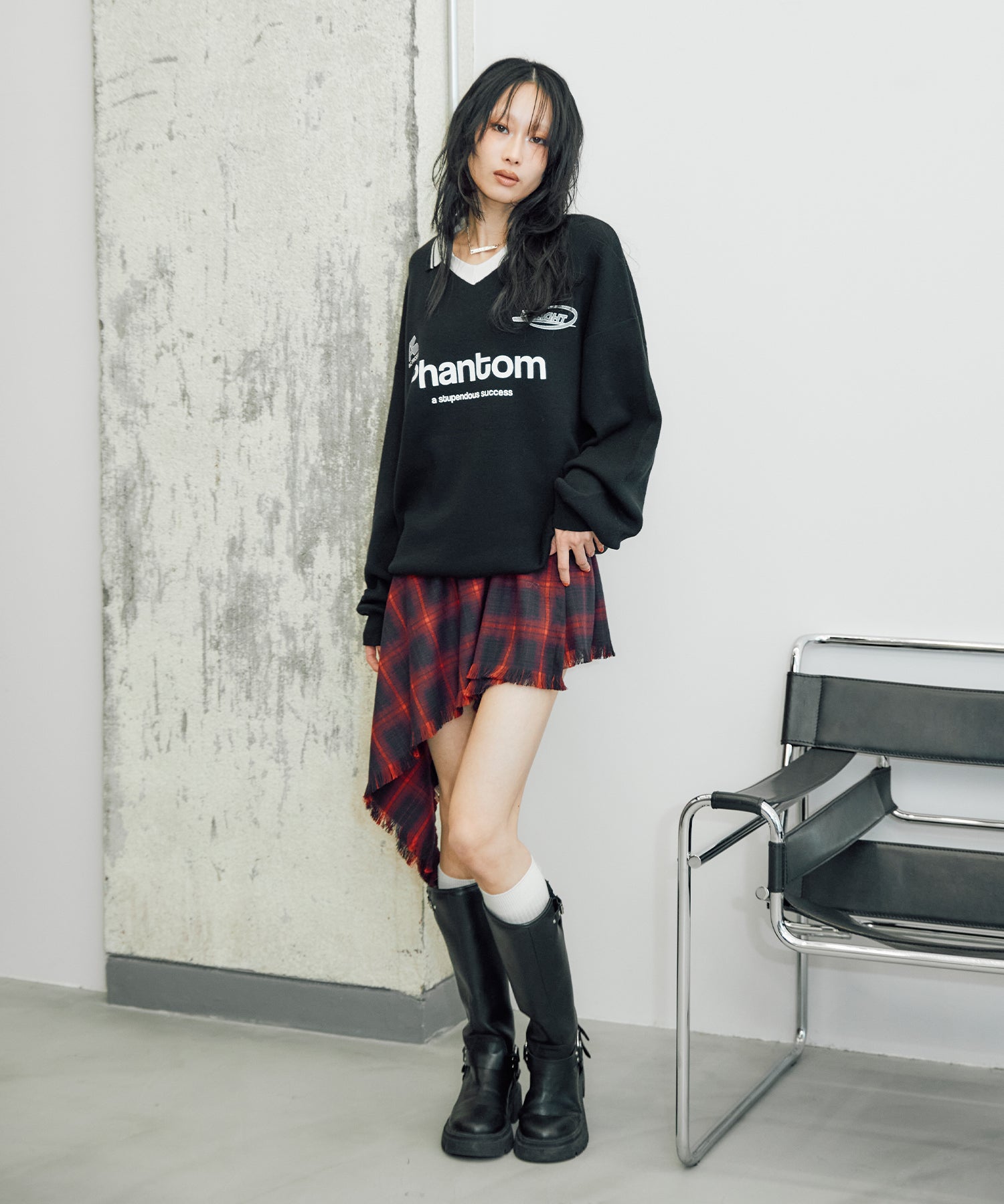 MODEL:170cm/COLOR:RED/SIZE:F