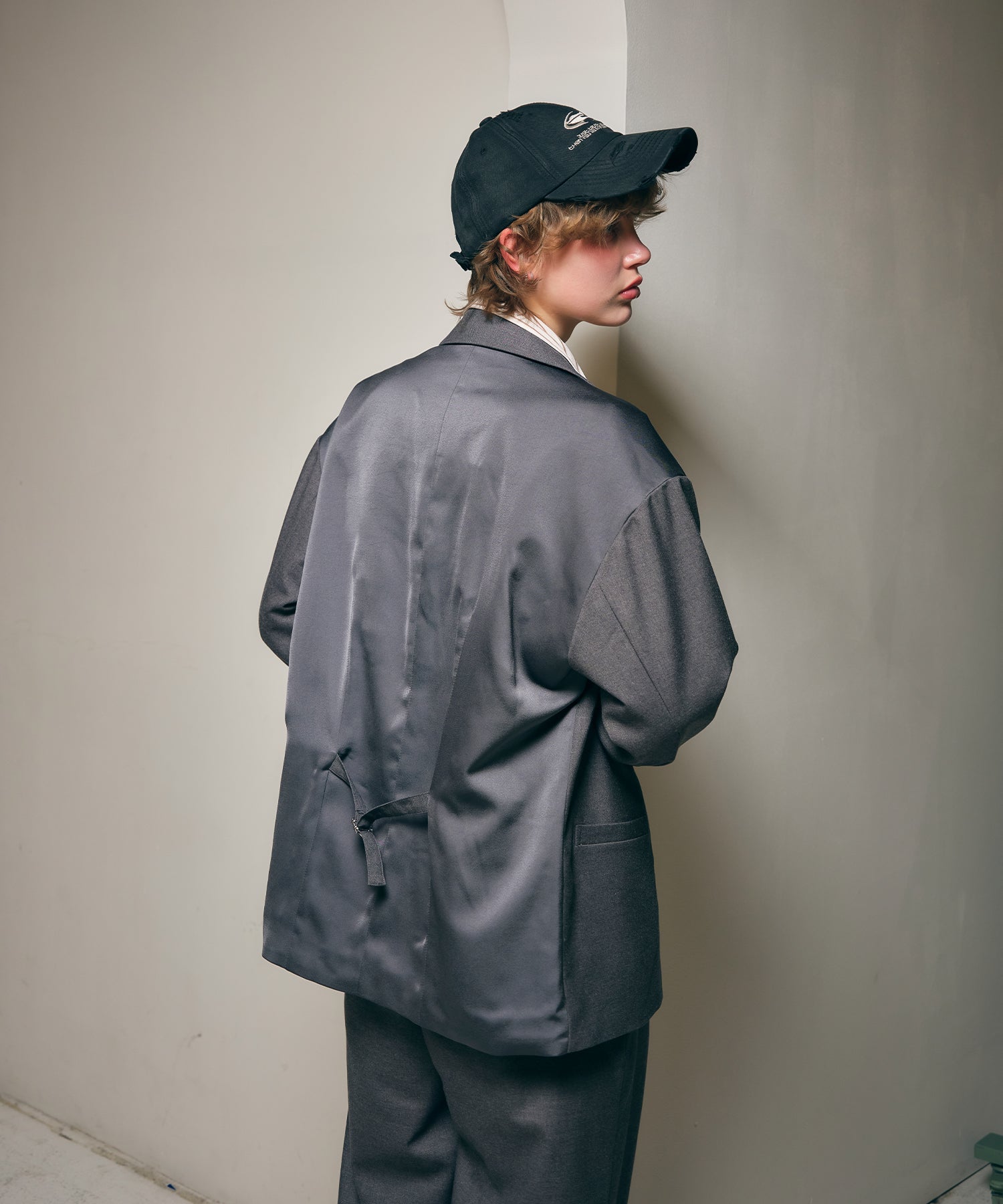 MODEL:170cm/COLOR:GRAY/SIZE:F