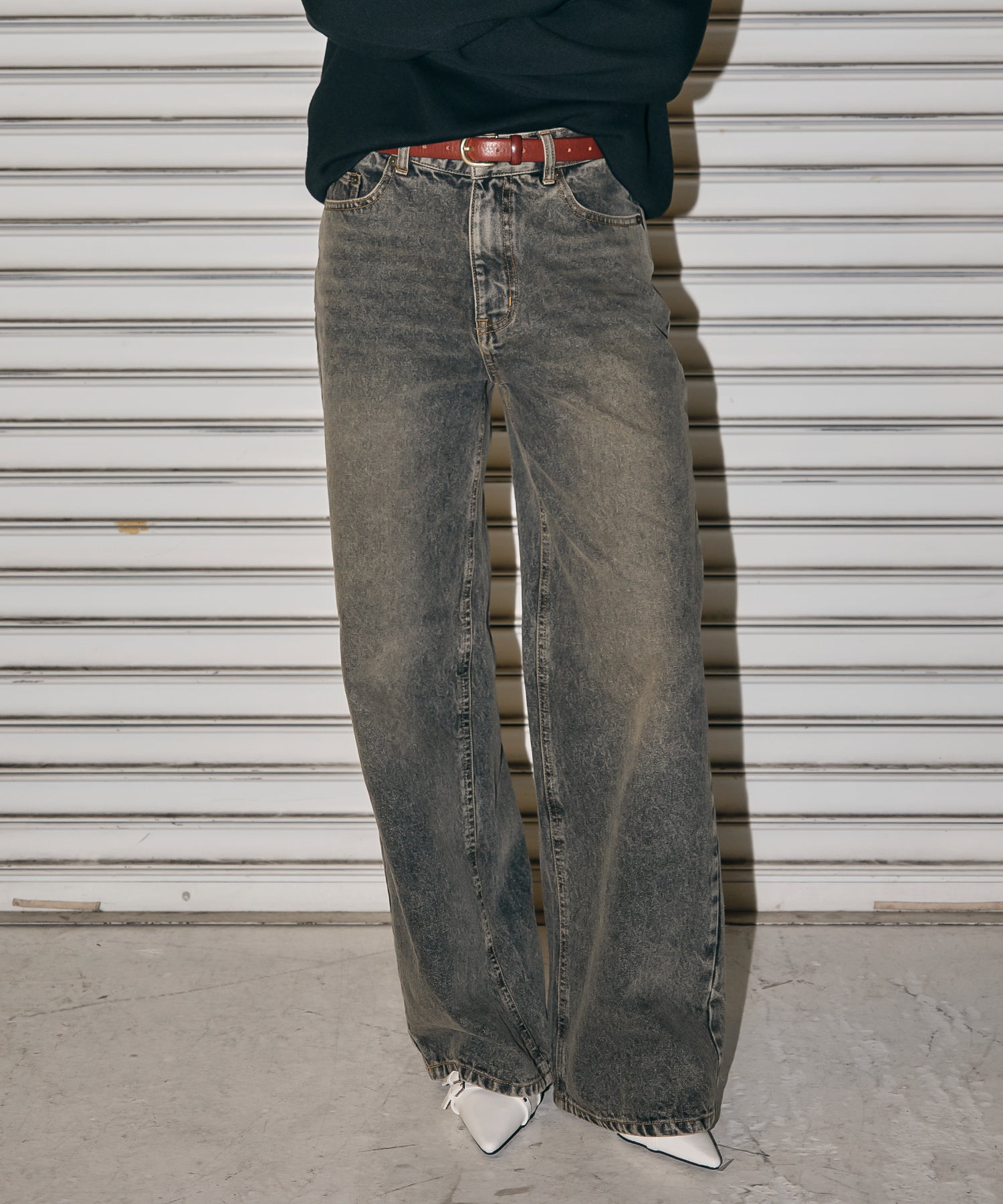 MODEL:170cm/COLOR:BLACK/SIZE:M