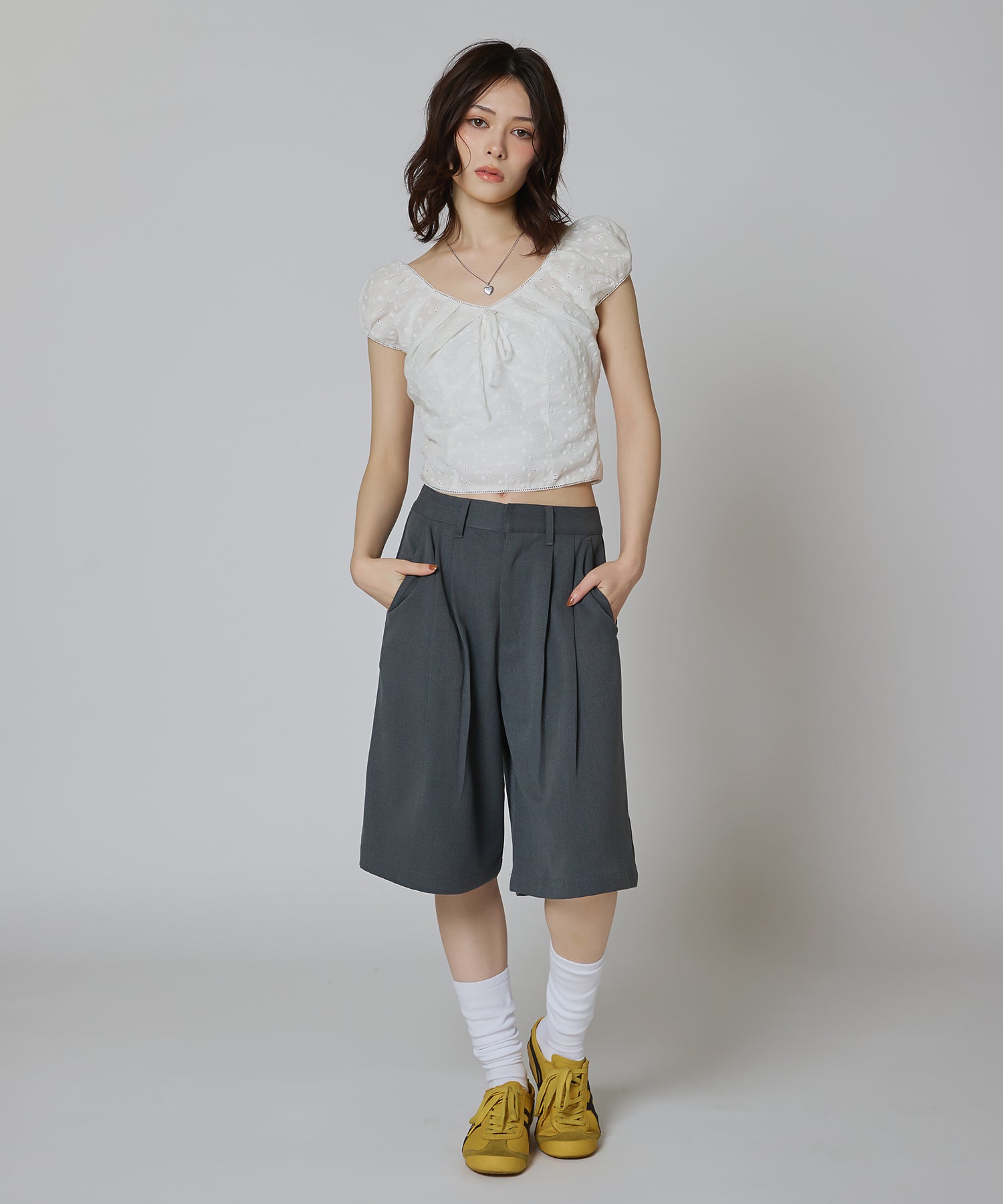 MODEL:163cm/COLOR:GRAY/SIZE:F