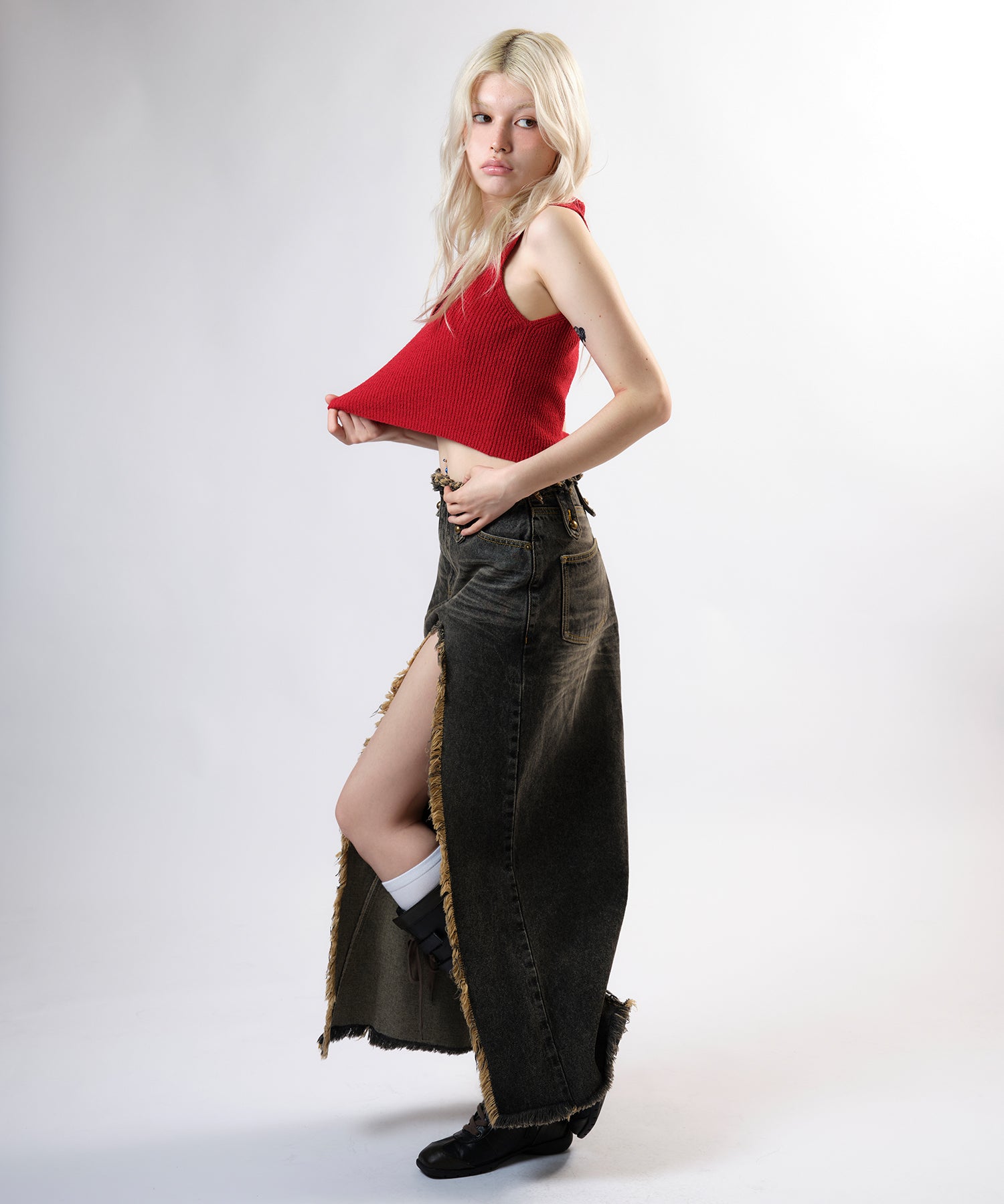 MODEL:170cm/COLOR:BLACK/SIZE:M