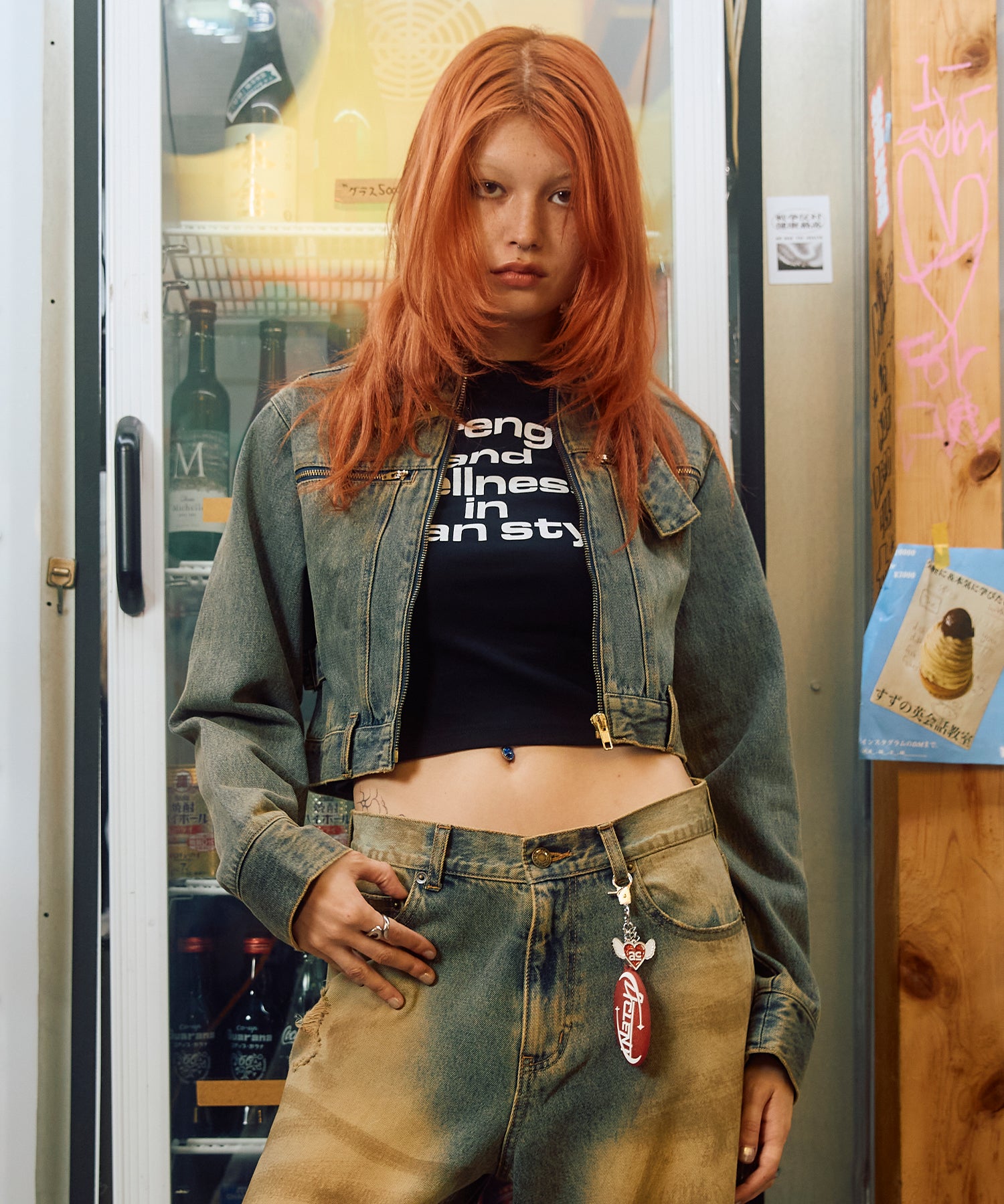 MODEL:170cm/COLOR:BLUE/SIZE:M