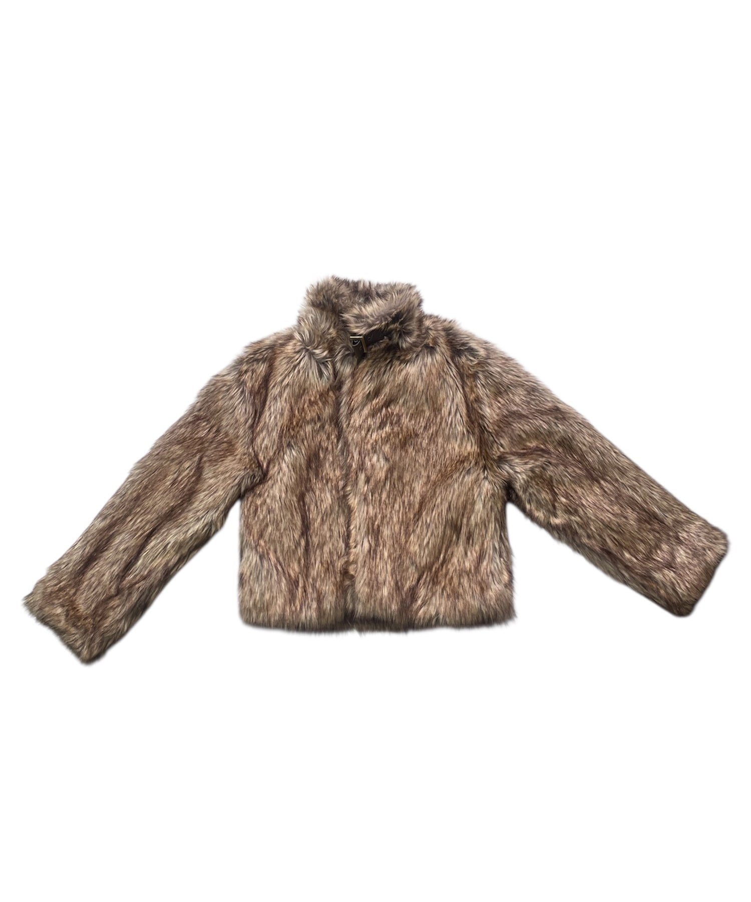 Fauxファースタンドカラーコート