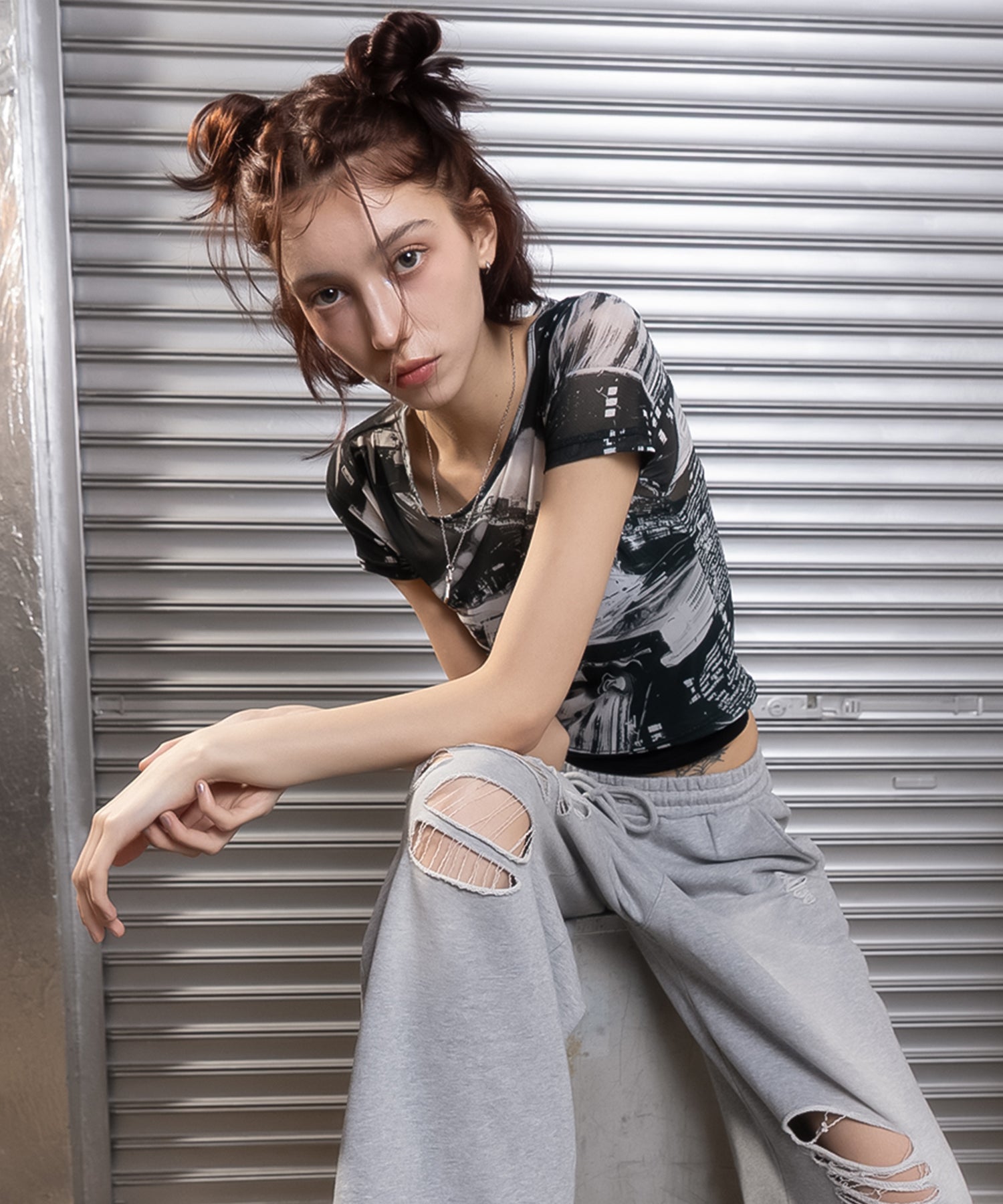 MODEL:172cm/COLOR:BLACK/SIZE:F