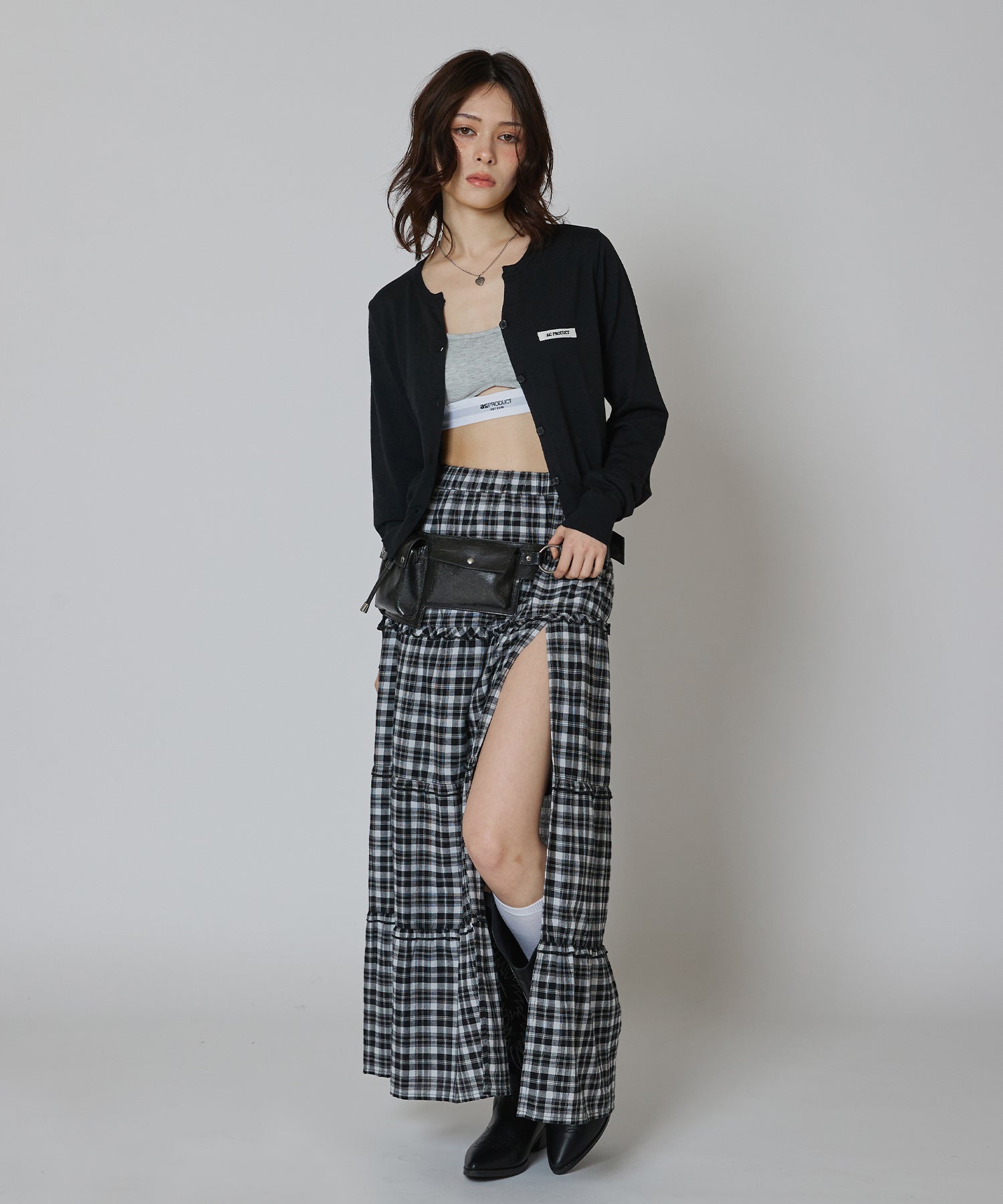 MODEL:163cm/COLOR:GRAY/SIZE:F