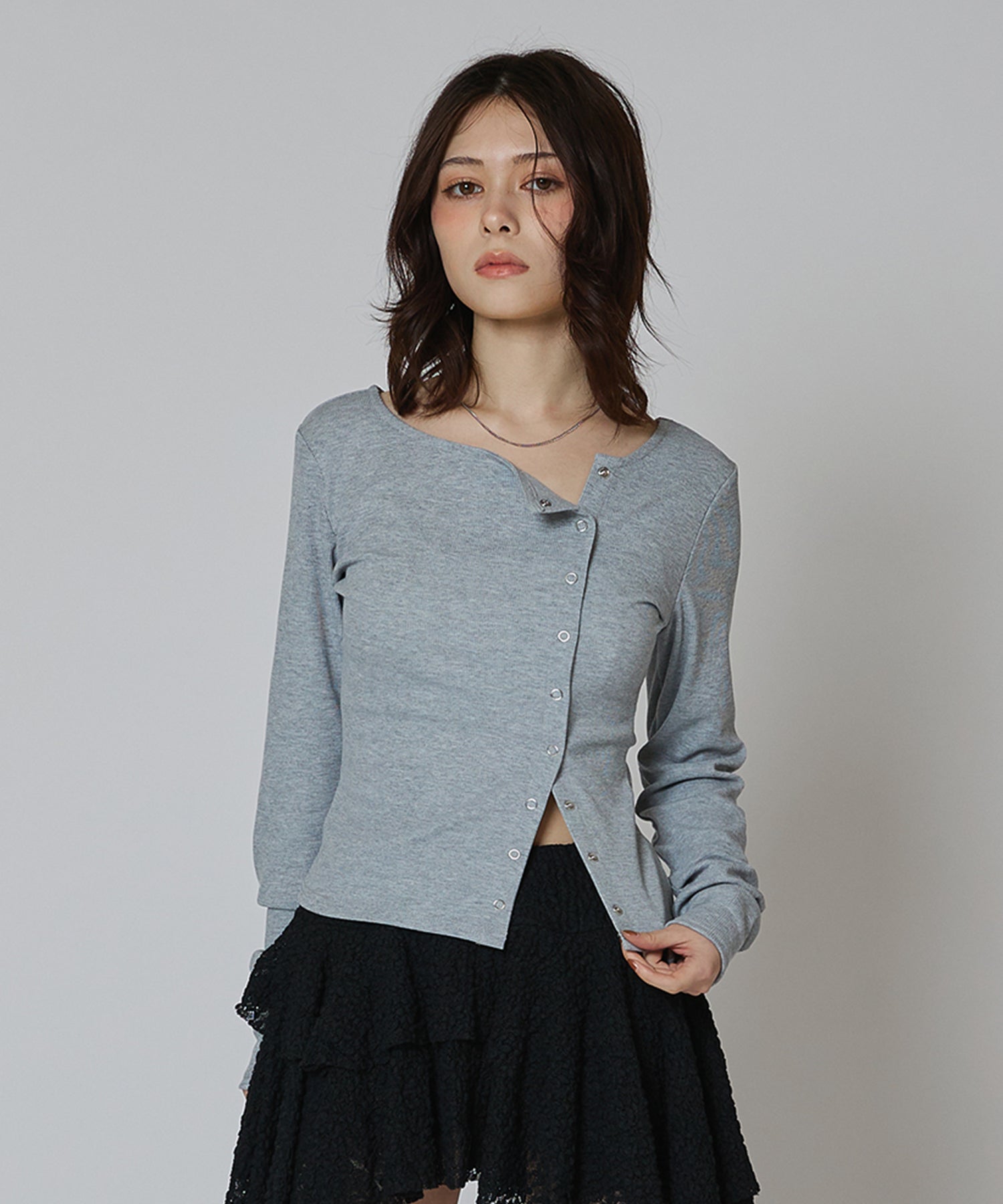 MODEL:163cm/COLOR:GRAY/SIZE:F