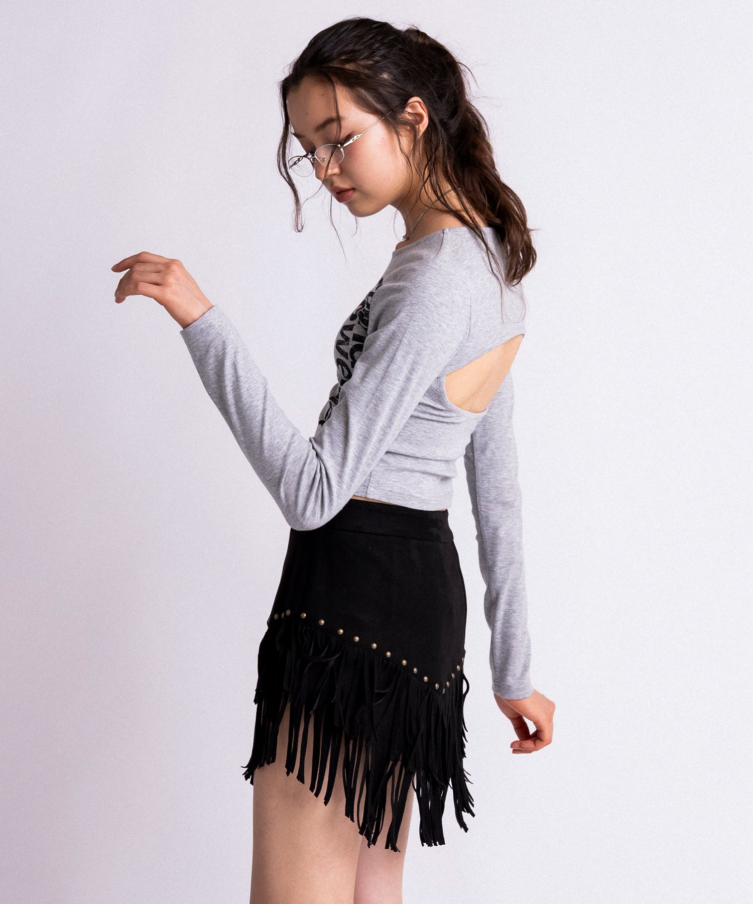 MODEL:171cm/COLOR:GRAY/SIZE:F