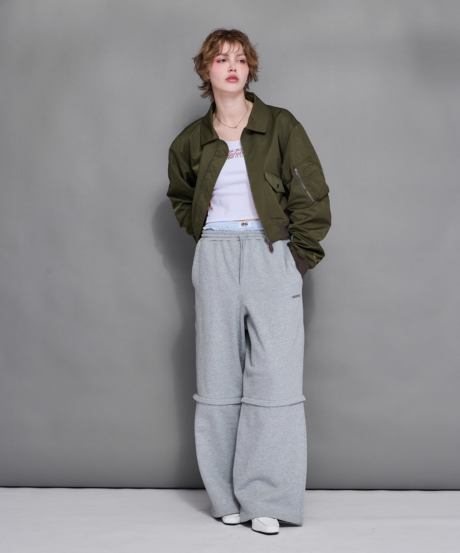 MODEL:170cm/COLOR:KHAKI/SIZE:F
