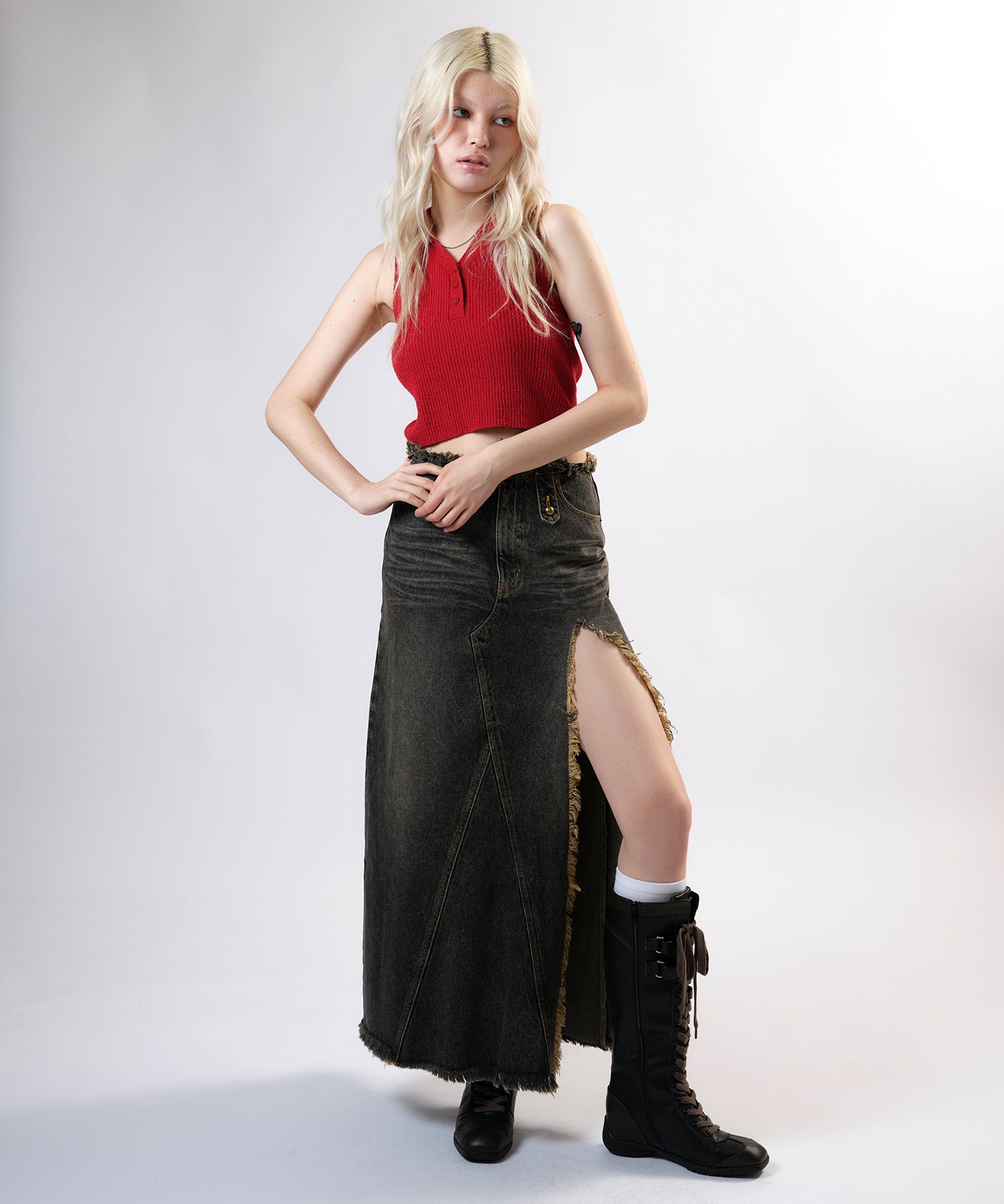 MODEL:170cm/COLOR:BLACK/SIZE:M