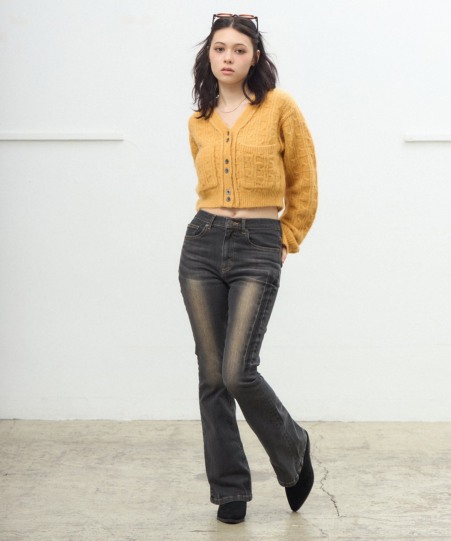 MODEL:163cm/COLOR:YELLOW/SIZE:F