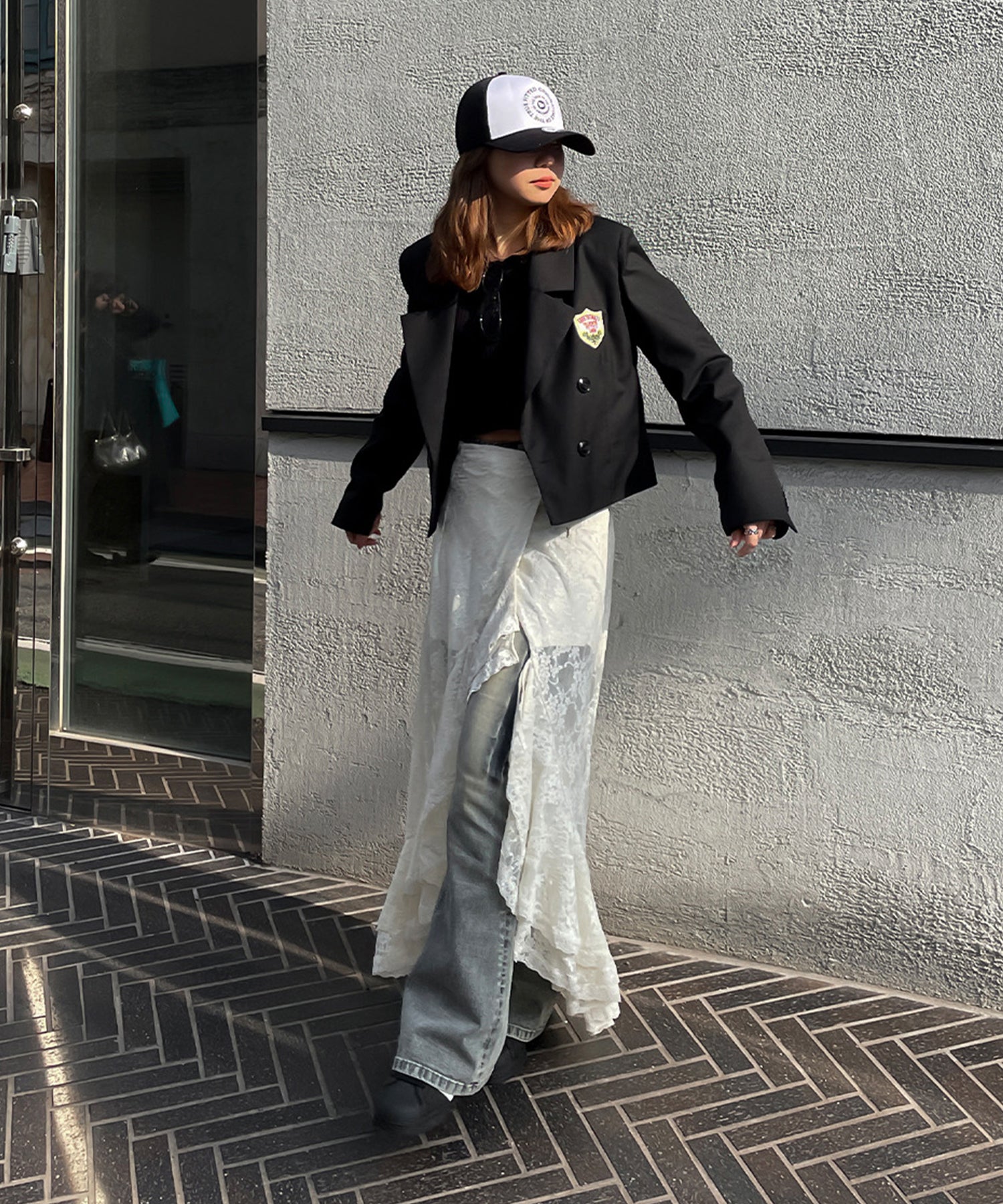 STAFF:159cm/COLOR:LIGHT BLUE/SIZE:S