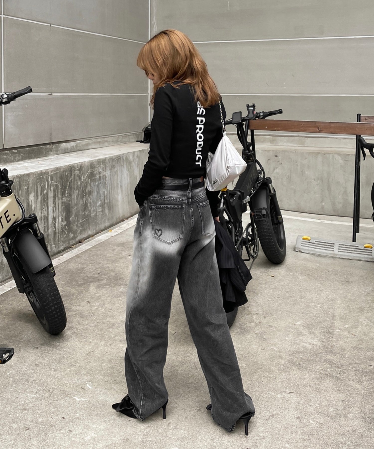 STAFF:159cm/COLOR:BLACK/SIZE:F