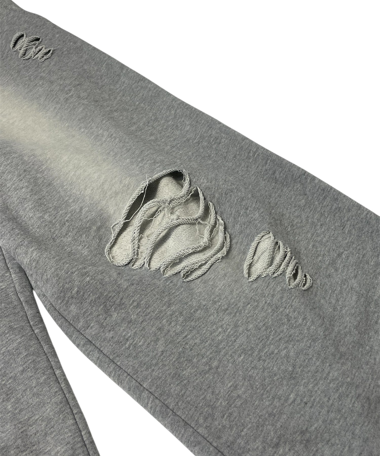 J/Wダメージスウェットワイドパンツ