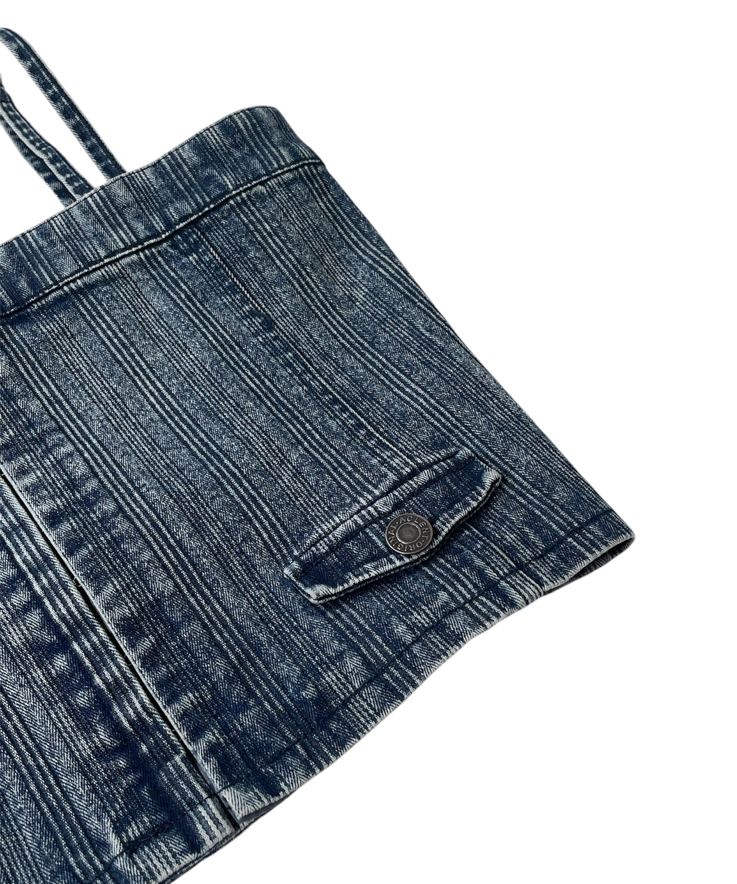 Compact stripe denim camisole