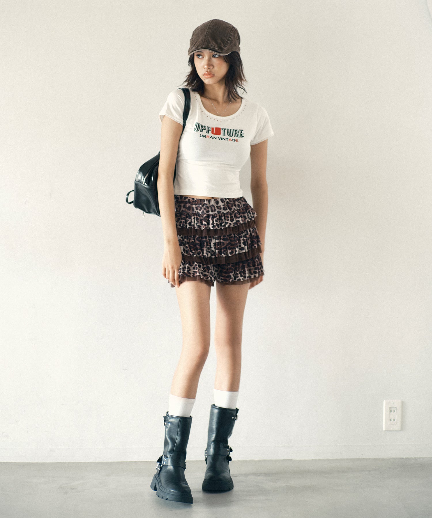 MODEL:170cm/COLOR:BROWN/SIZE:F