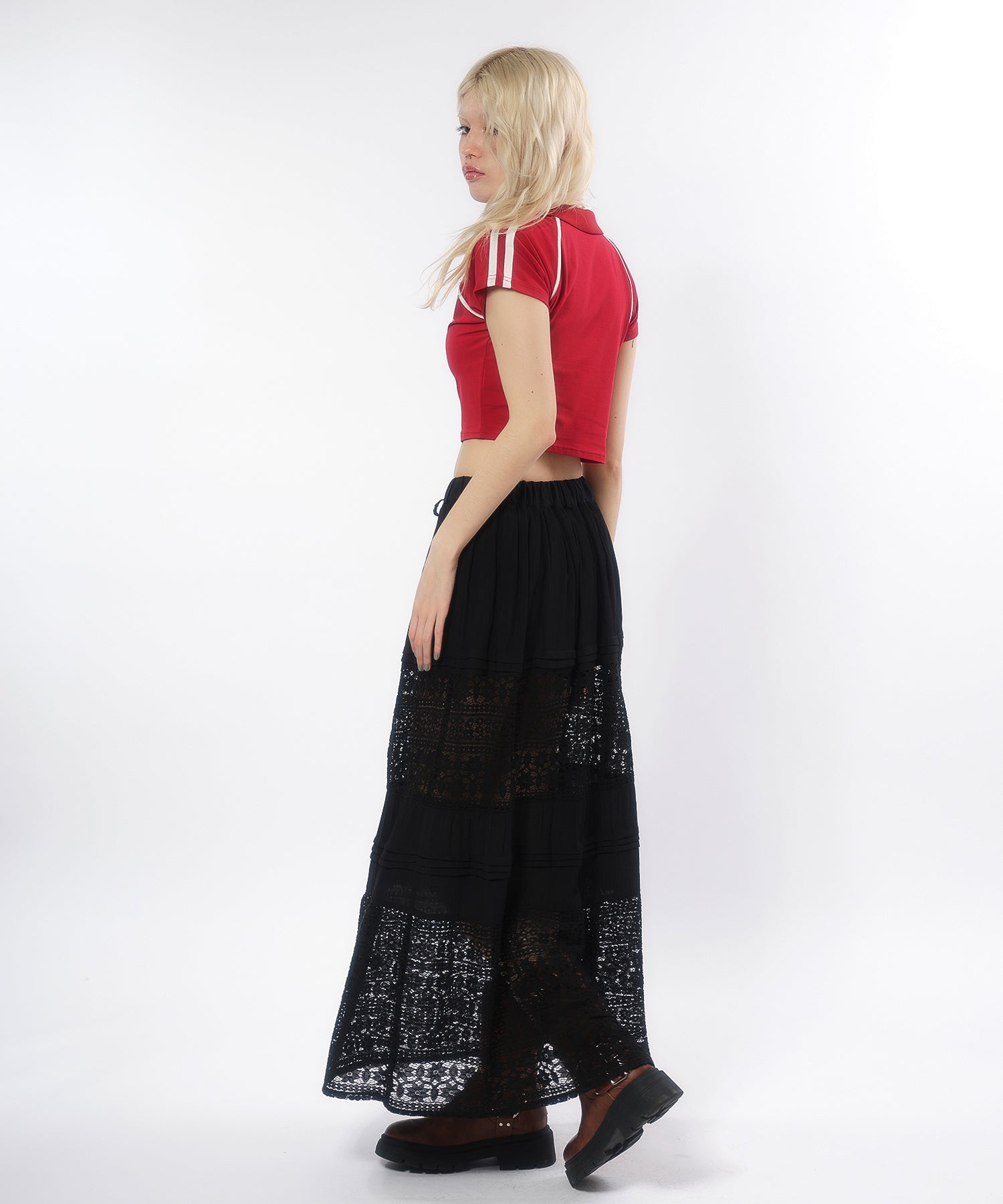 MODEL:170cm/COLOR:BLACK/SIZE:F