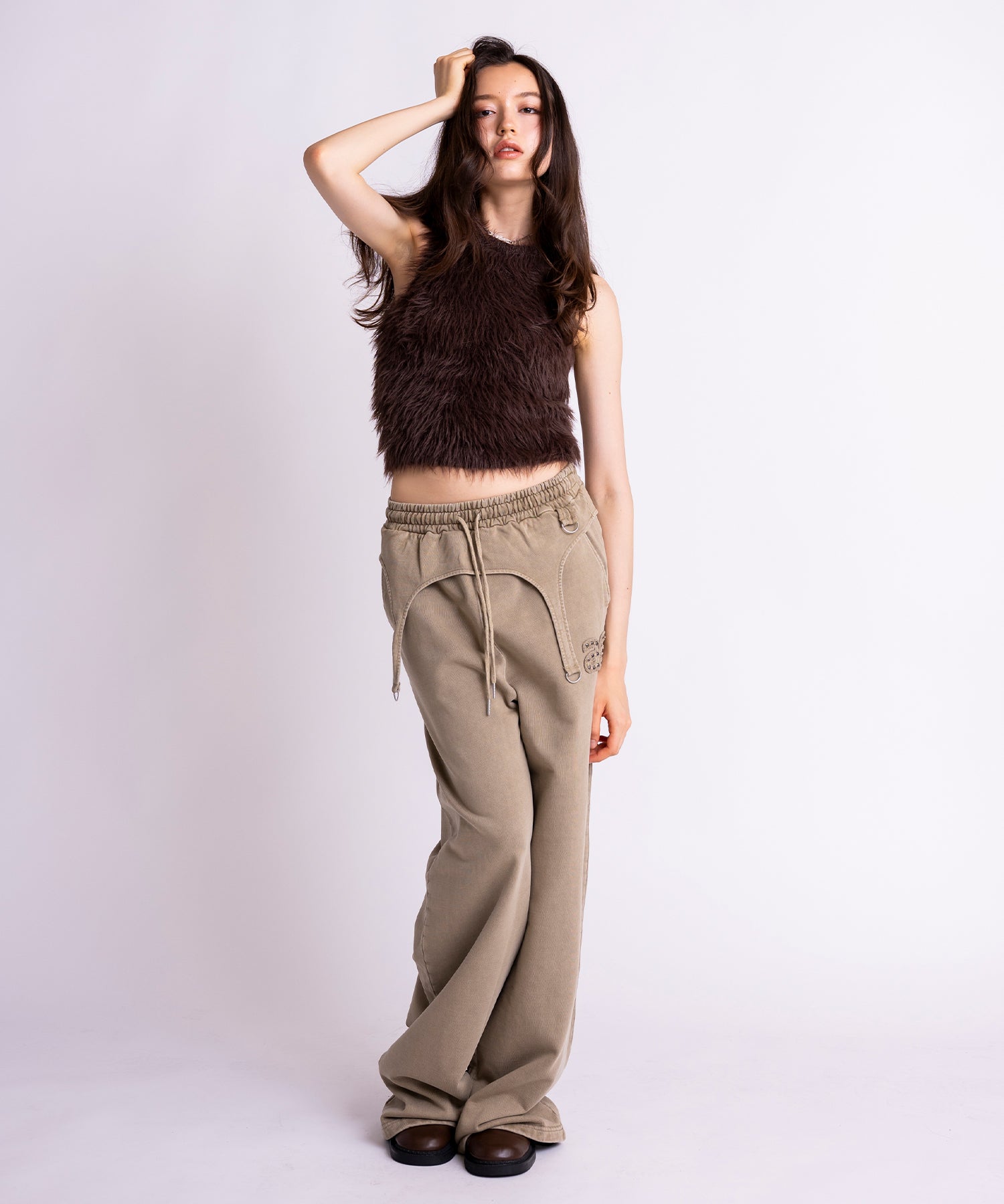 MODEL:171cm/COLOR:BROWN/SIZE:F