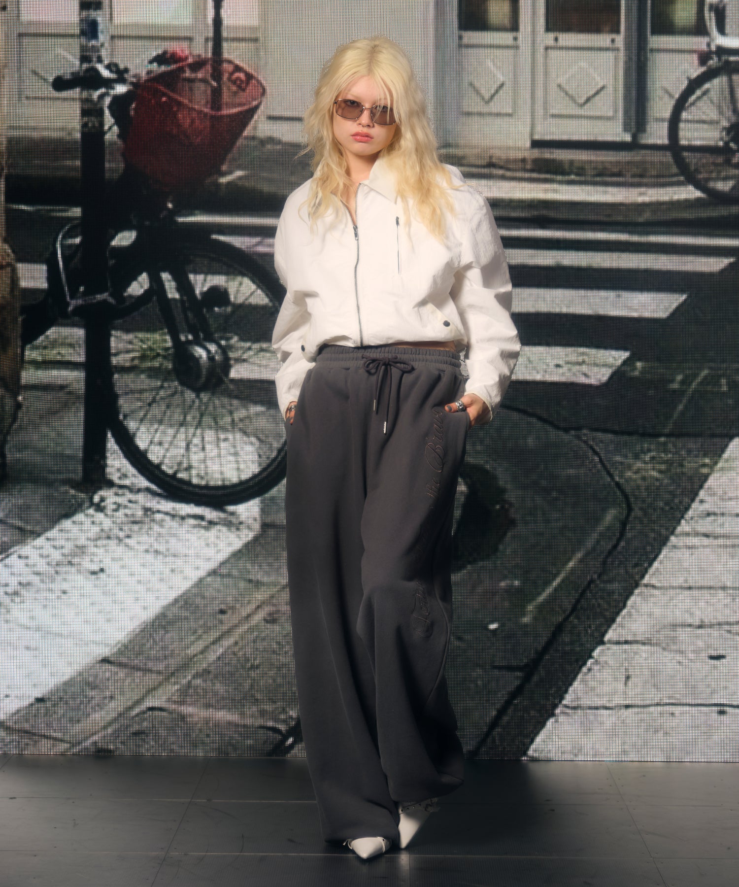MODEL:170cm/COLOR:GRAY/SIZE:F
