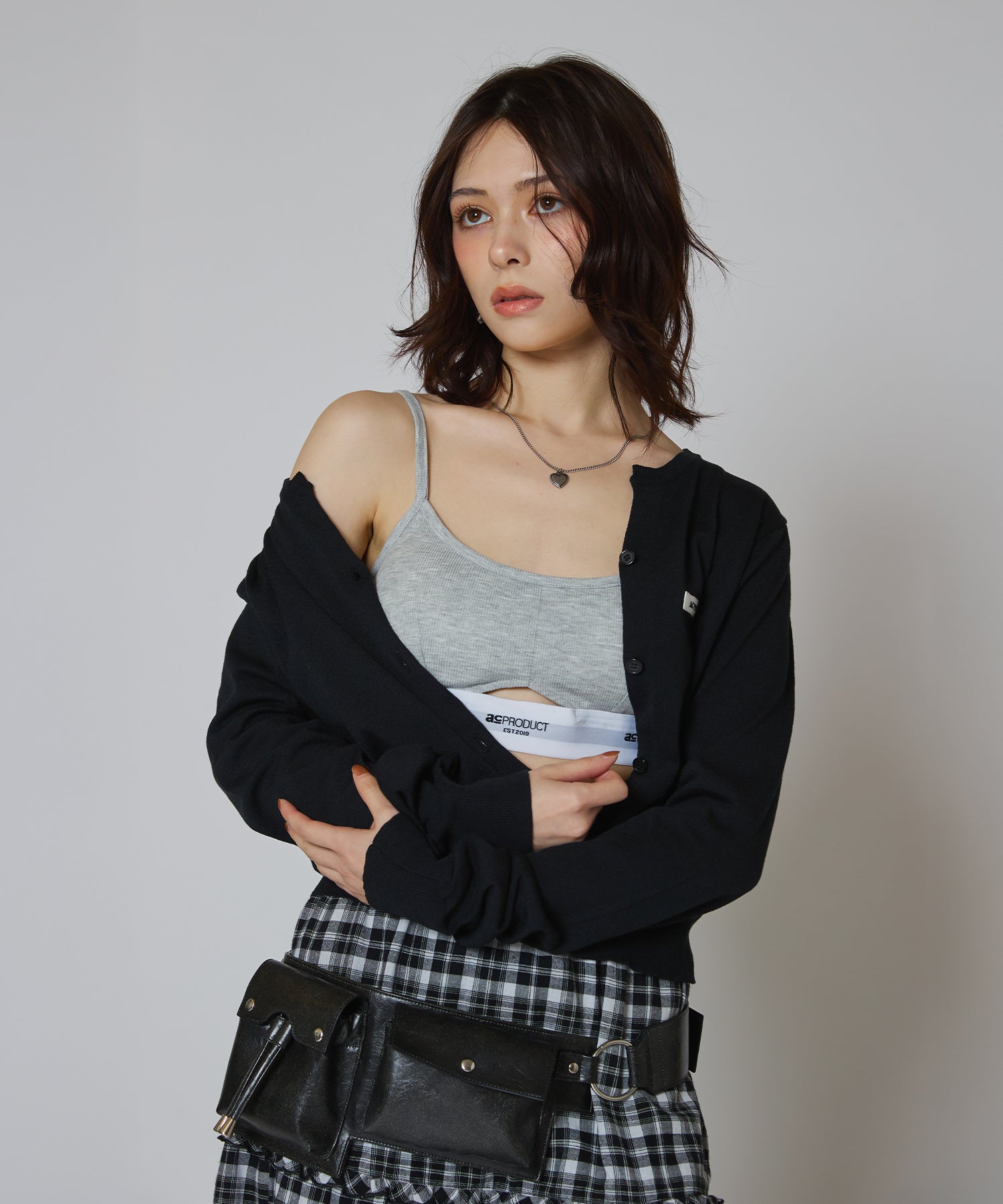 MODEL:163cm/COLOR:GRAY/SIZE:F