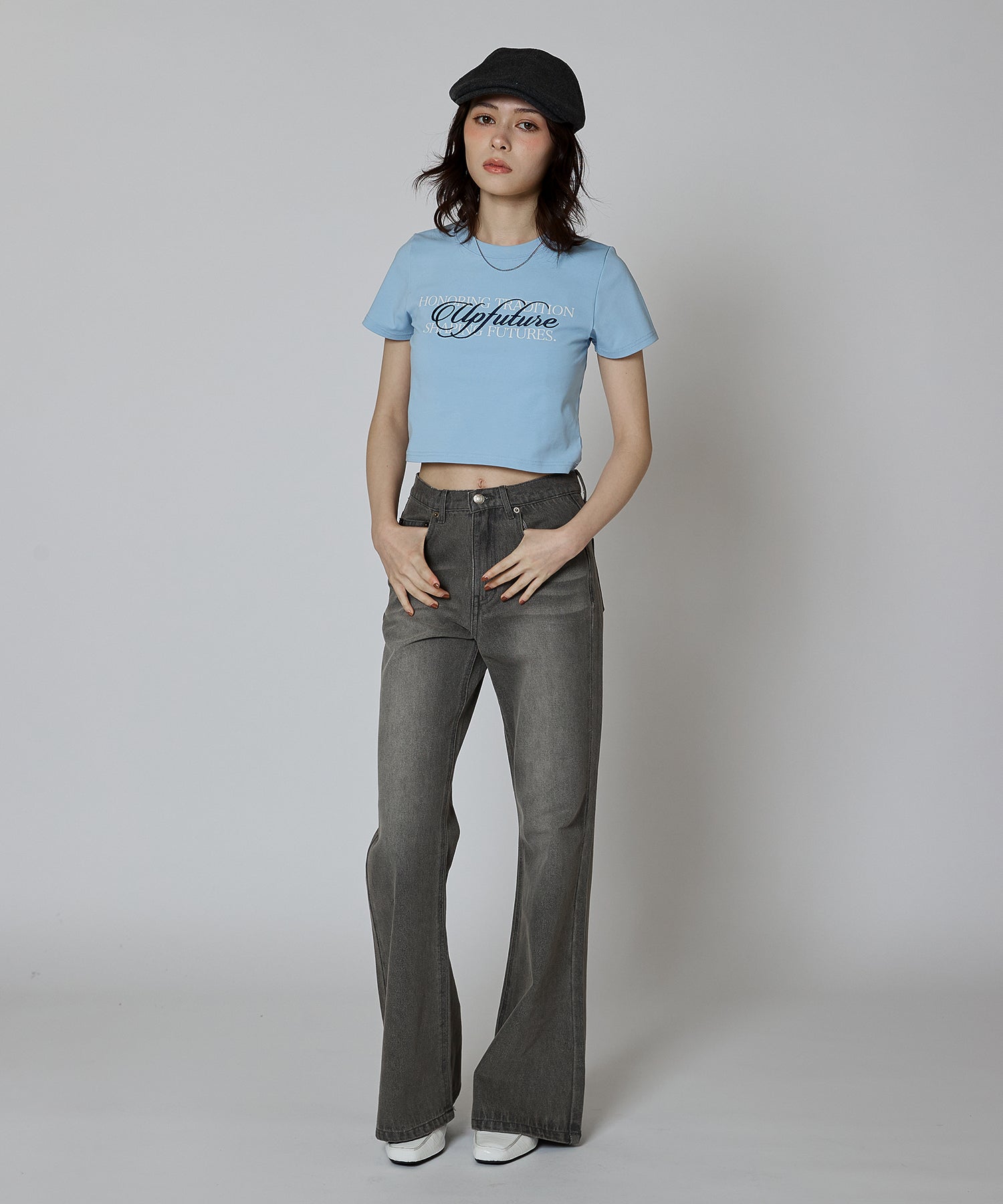 MODEL:163cm/COLOR:GRAY/SIZE:M