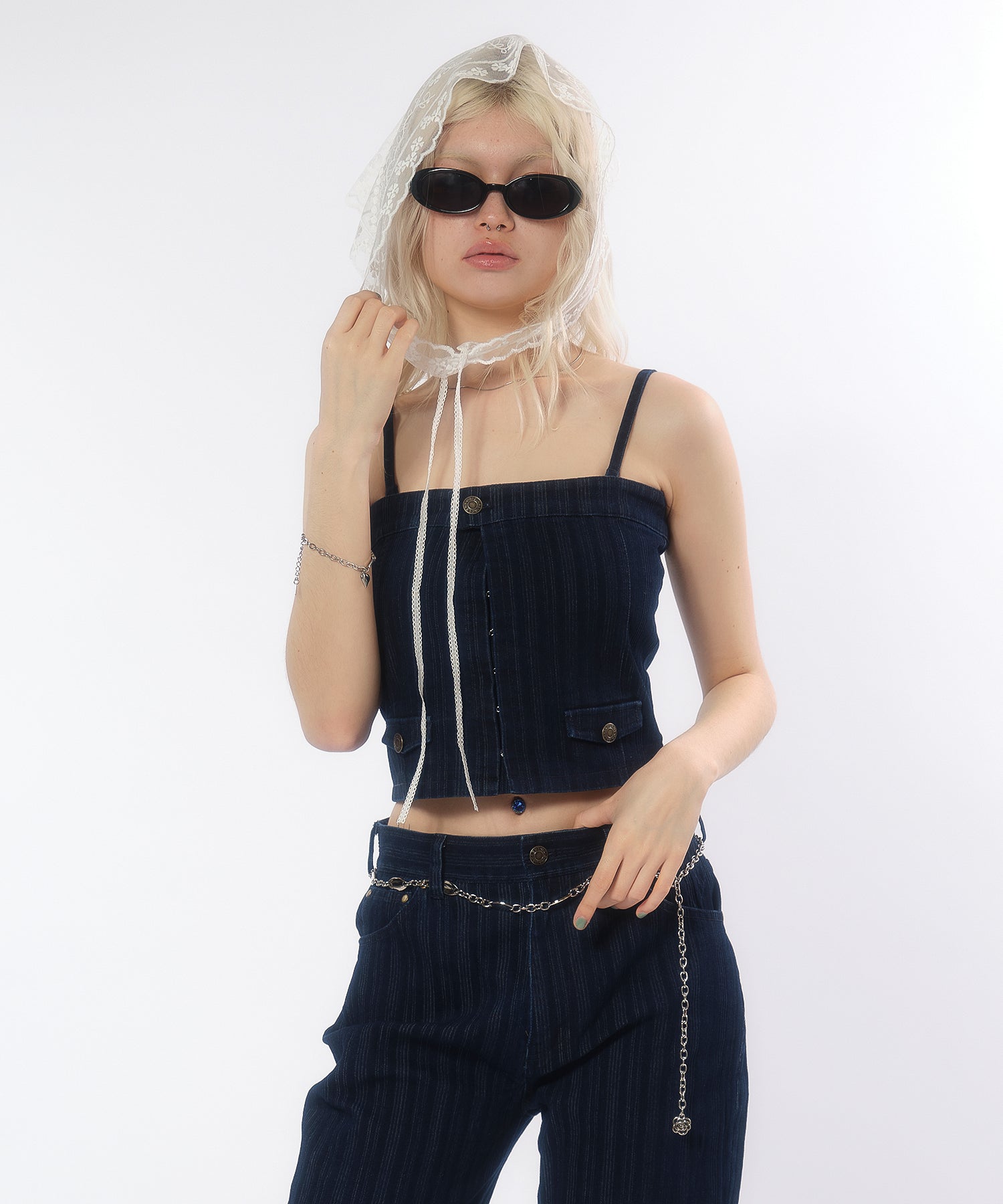 MODEL:170cm/COLOR:BLUE/SIZE:F