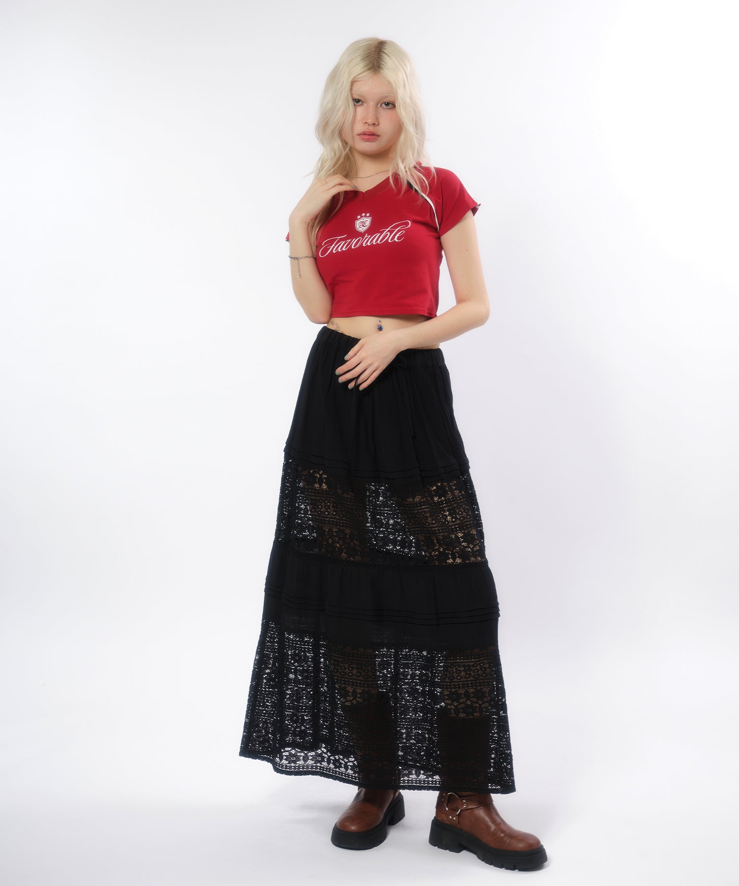 MODEL:170cm/COLOR:BLACK/SIZE:F