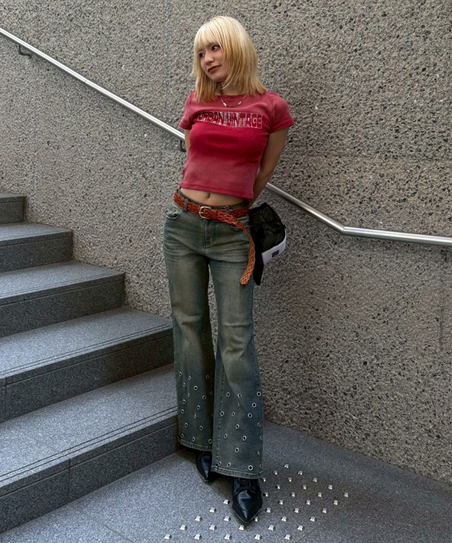 STAFF:151cm/COLOR:RED/SIZE:F