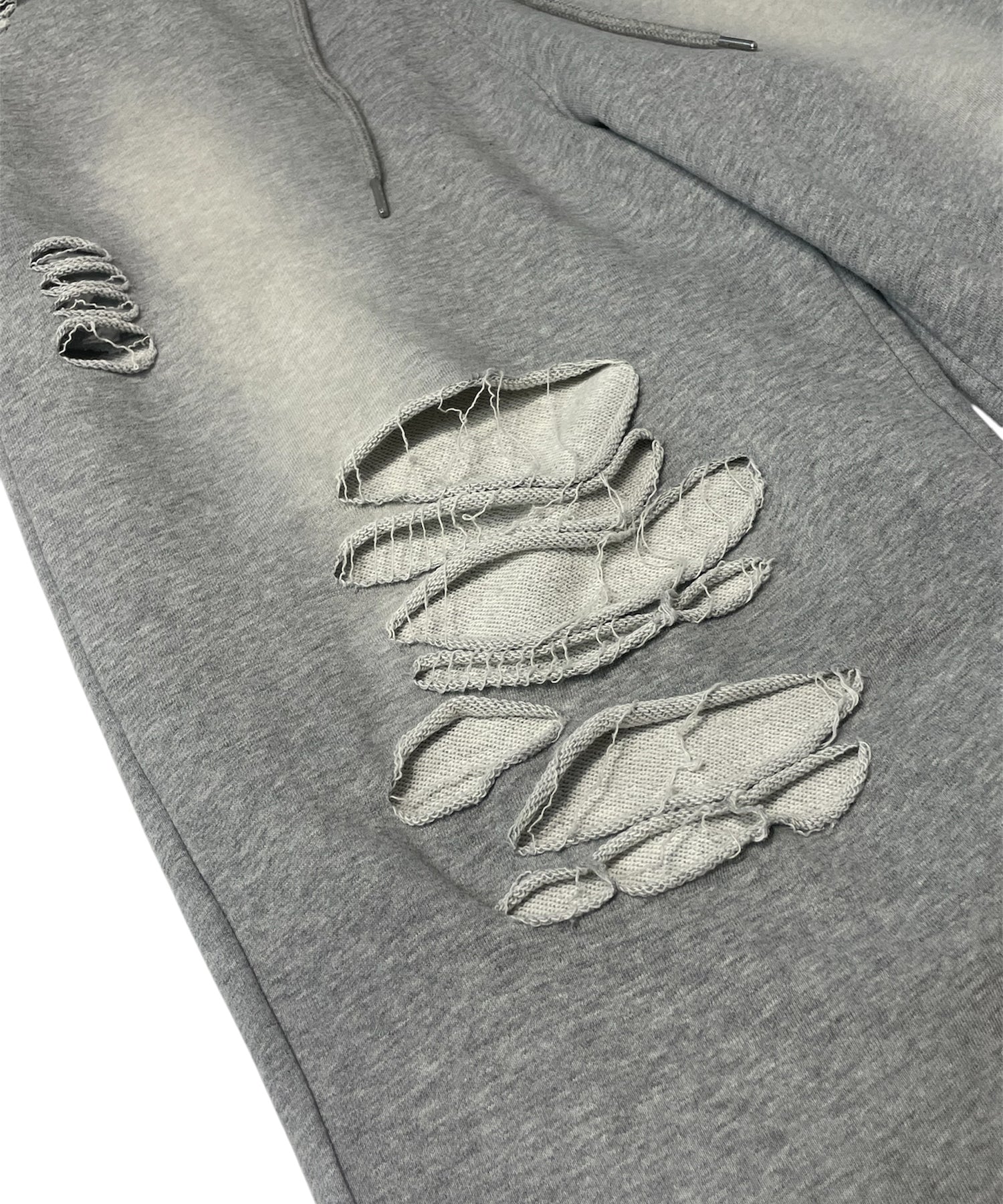 J/Wダメージスウェットワイドパンツ