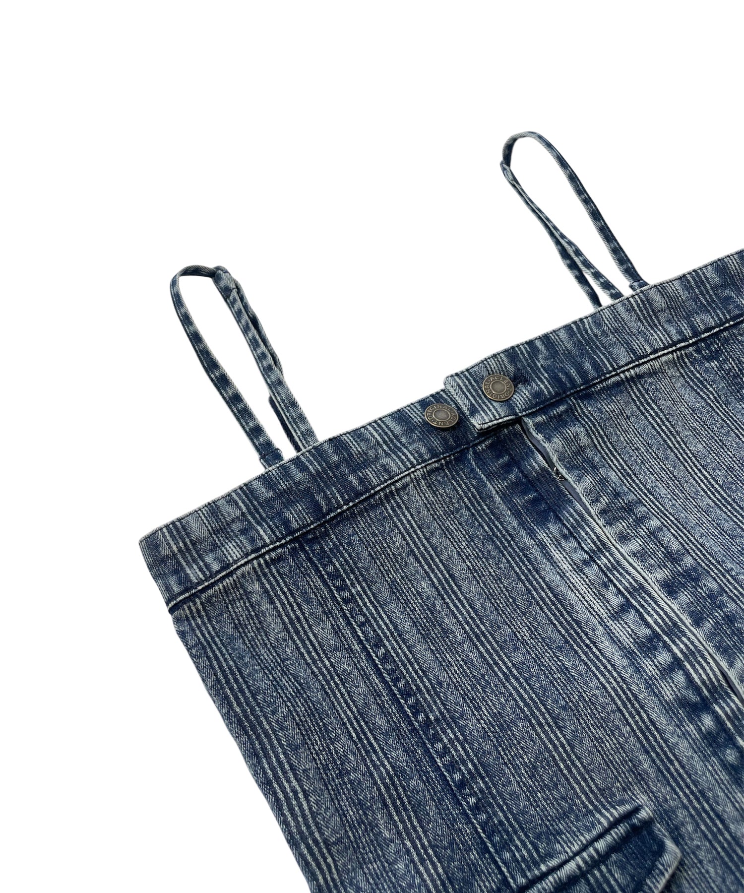 コンパクトストライプデニムキャミソール