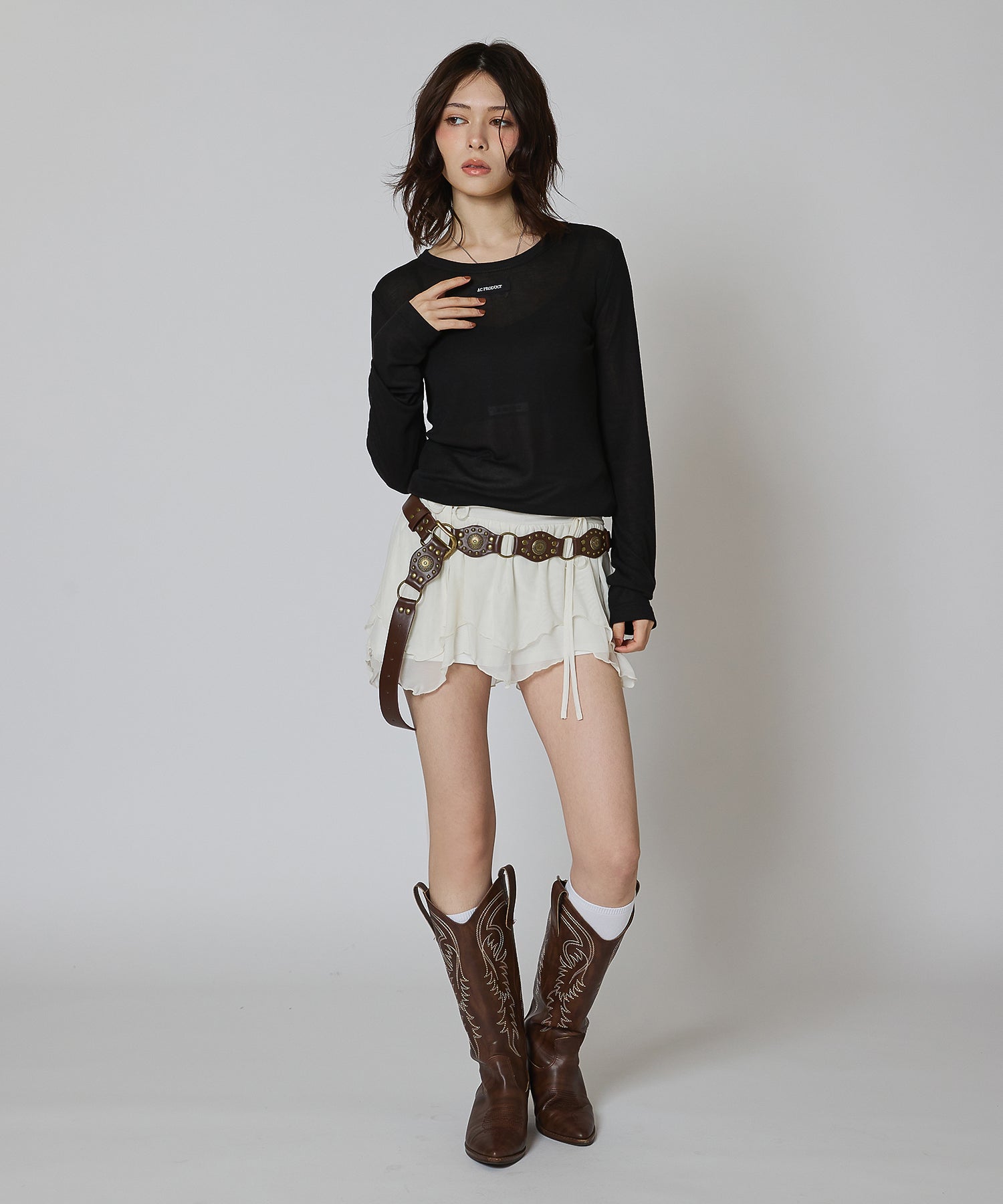 MODEL:163cm/COLOR:BLACK/SIZE:F