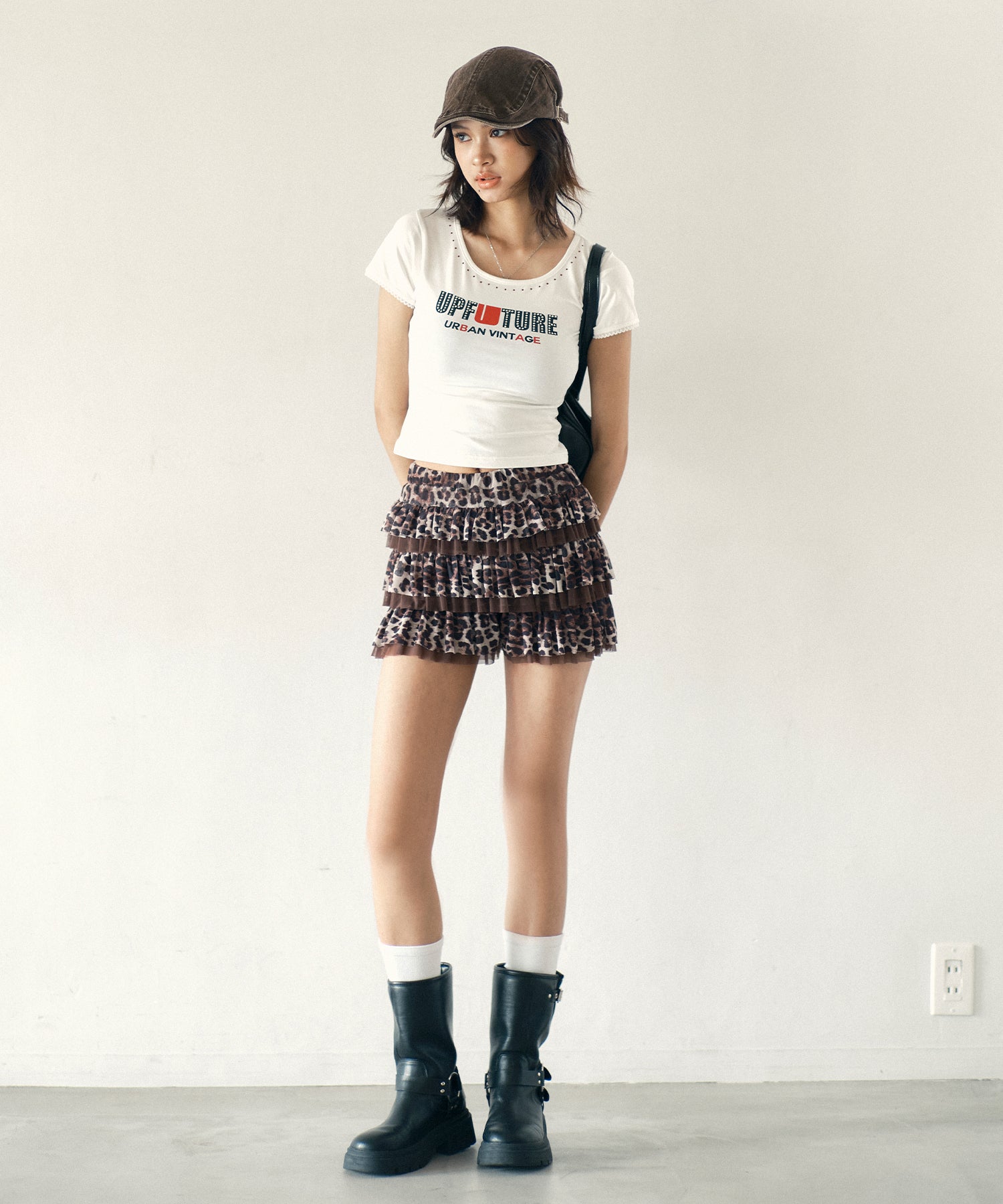MODEL:170cm/COLOR:BROWN/SIZE:F