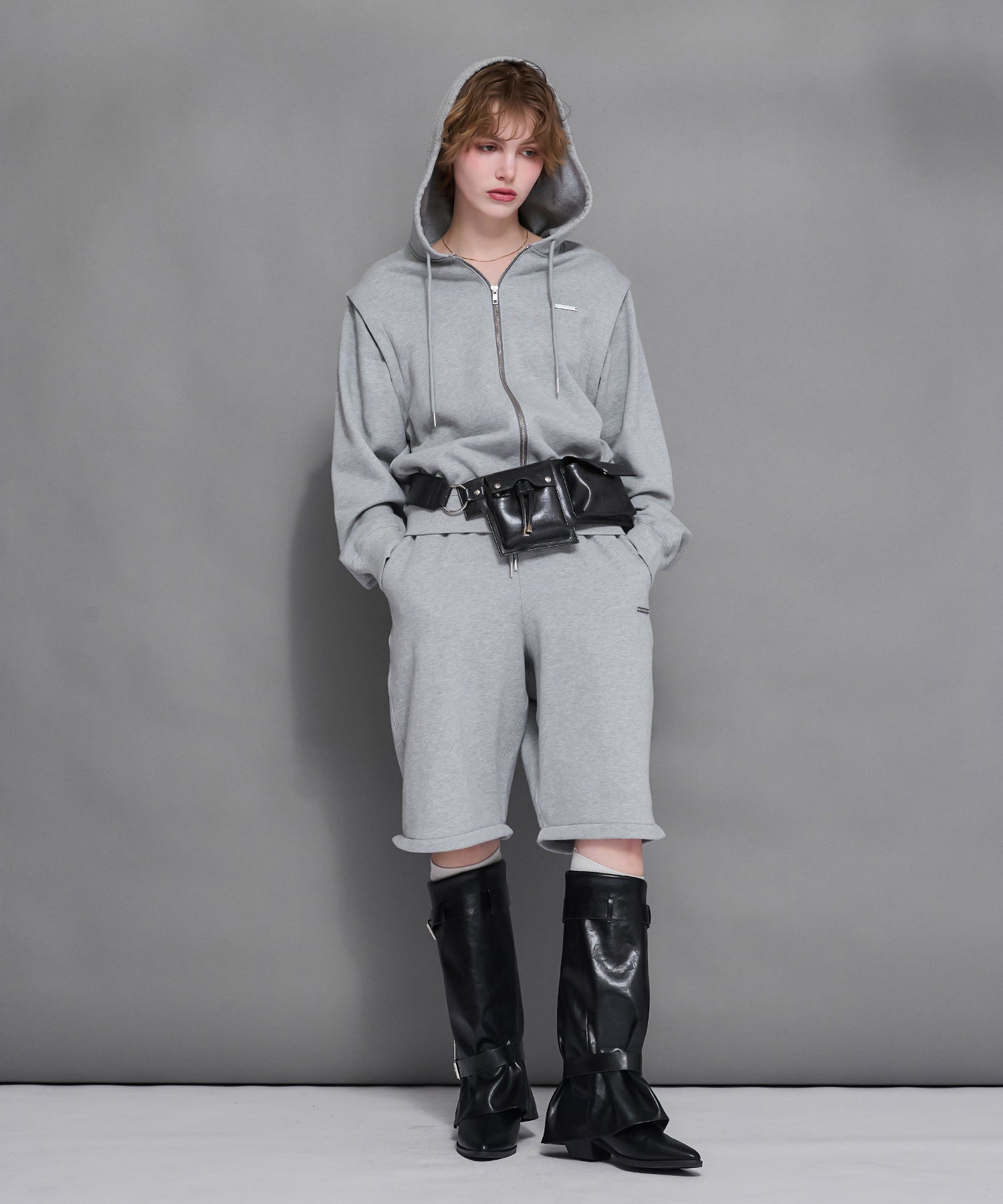 MODEL:170cm/COLOR:GRAY/SIZE:F