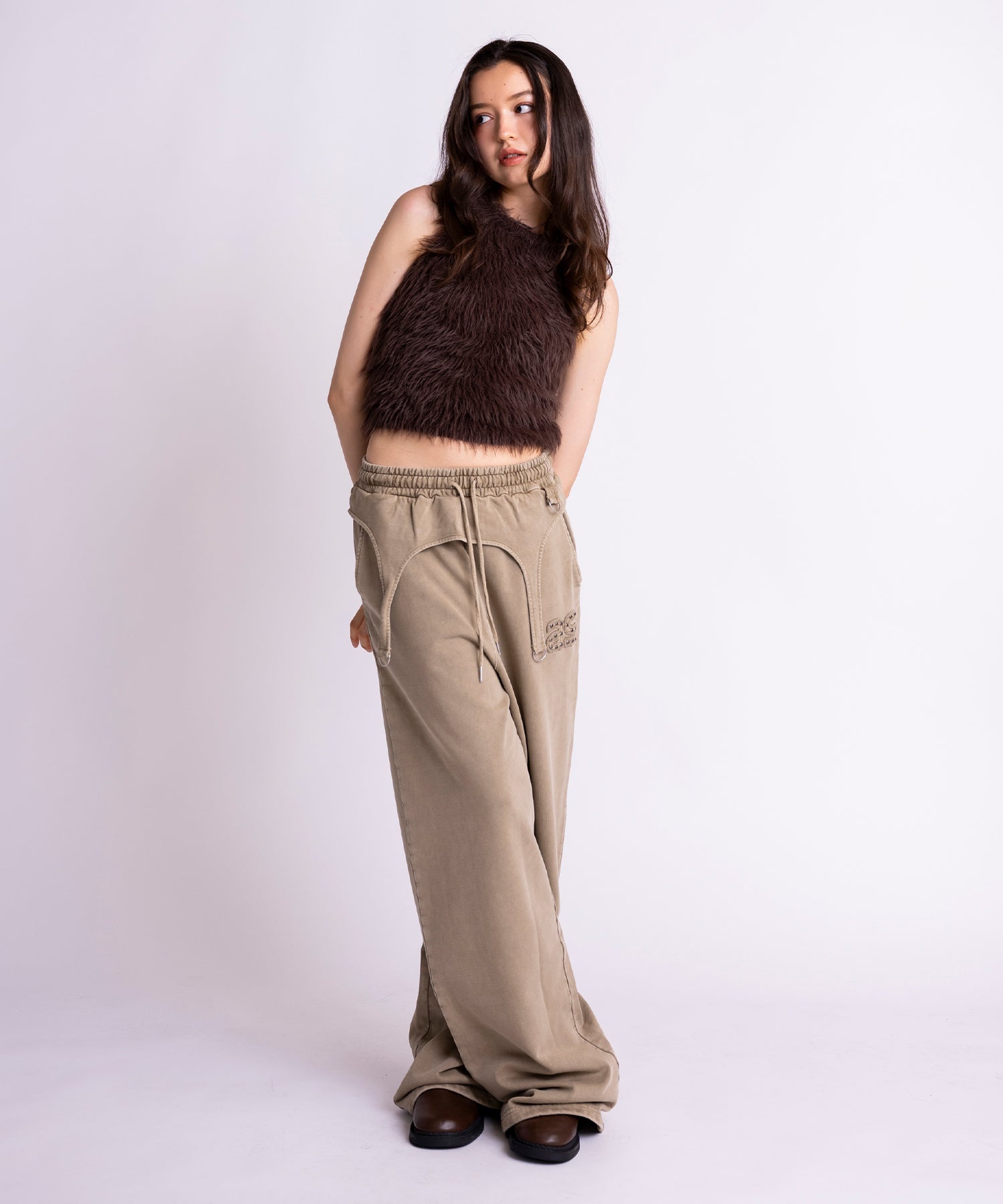 MODEL:171cm/COLOR:BROWN/SIZE:F