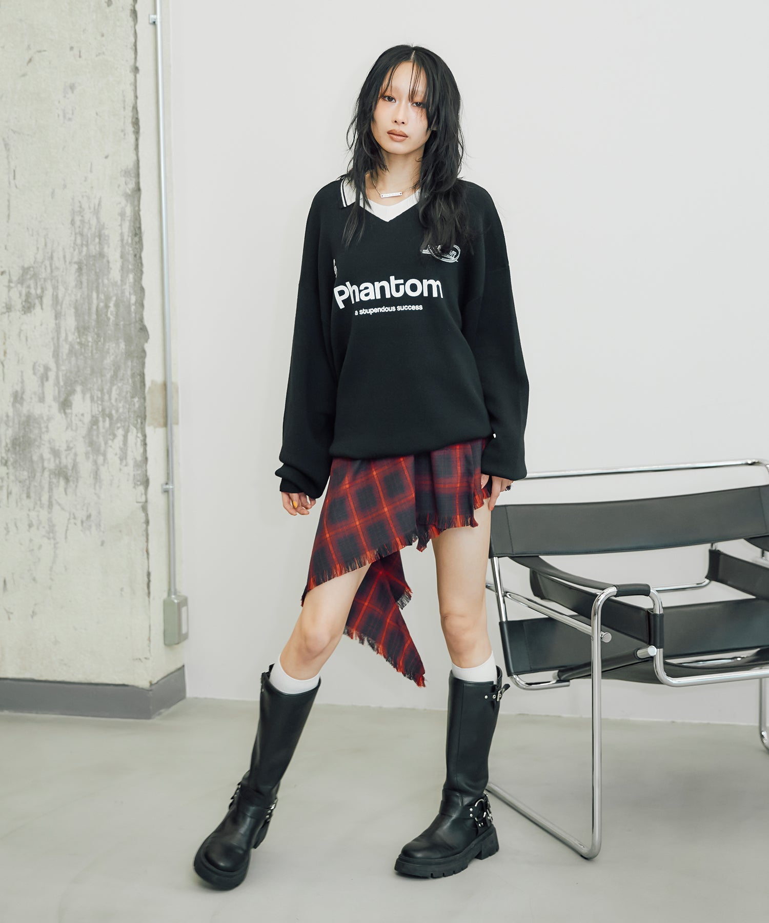 MODEL:170cm/COLOR:RED/SIZE:F