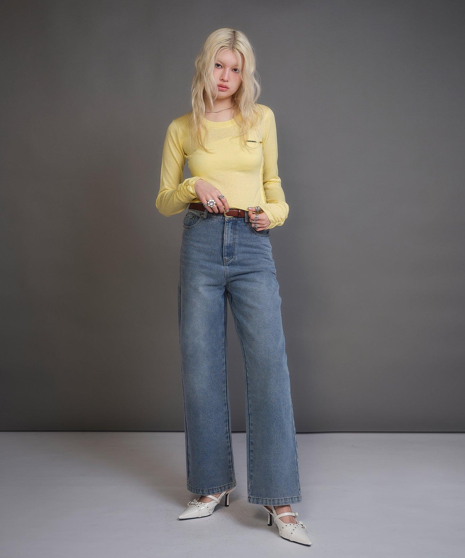 MODEL:170cm/COLOR:YELLOW/SIZE:F