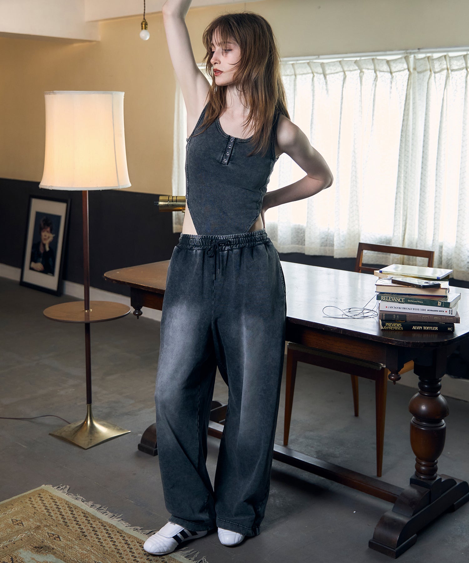 MODEL:174cm/COLOR:BLACK/SIZE:M
