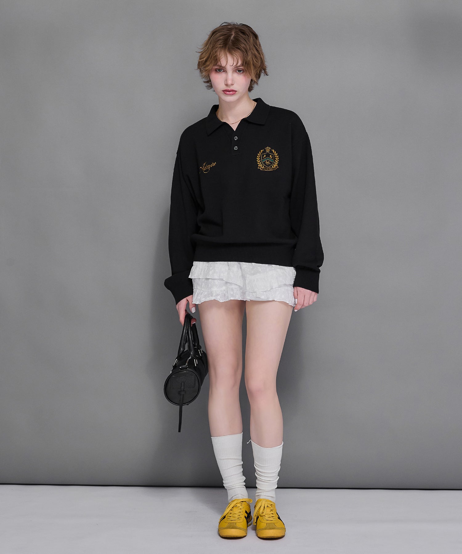 MODEL:170cm/COLOR:BLACK/SIZE:F