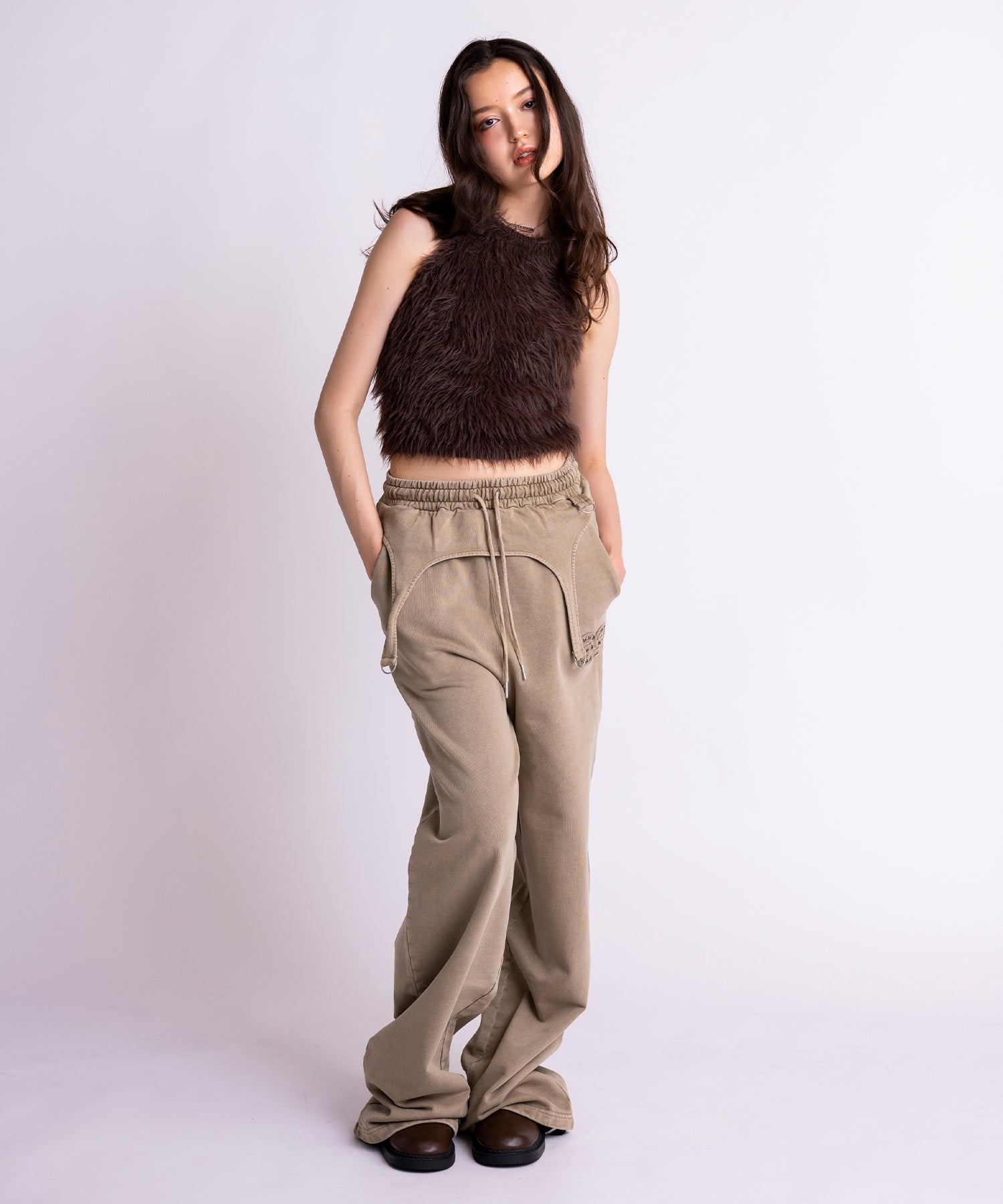 MODEL:171cm/COLOR:BROWN/SIZE:F