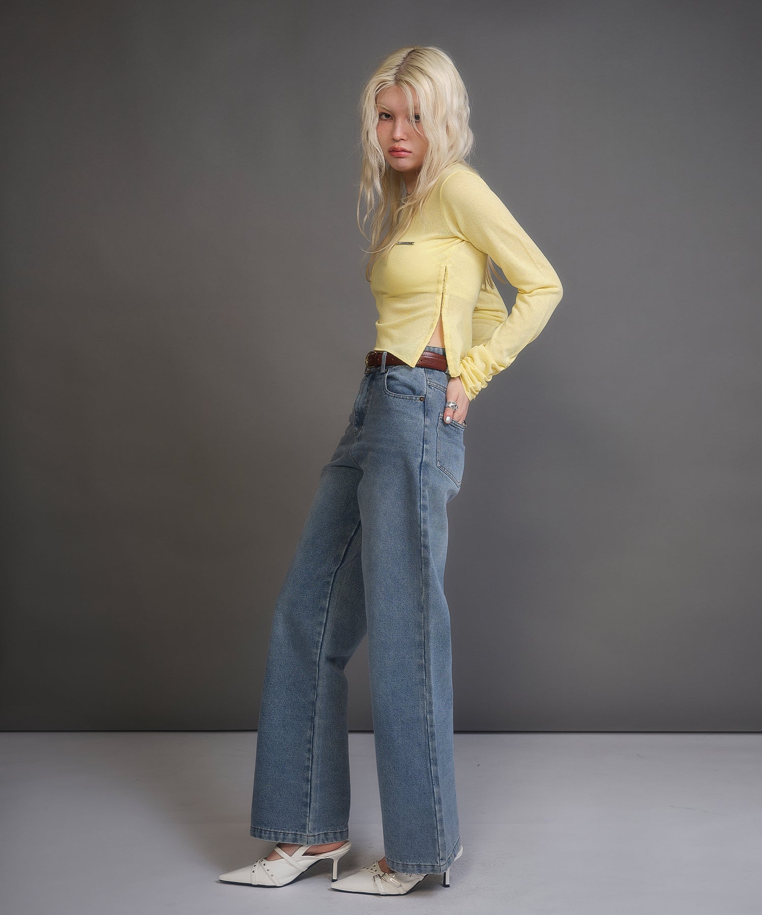 MODEL:170cm/COLOR:YELLOW/SIZE:F