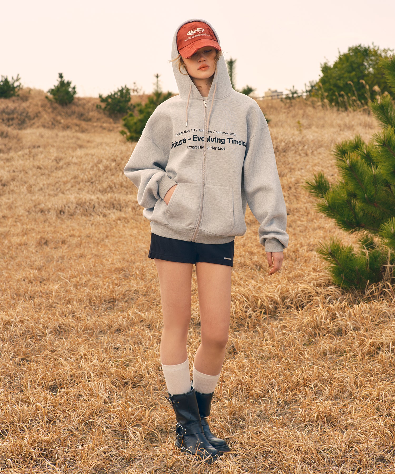 MODEL:173cm/COLOR:GRAY/SIZE:F