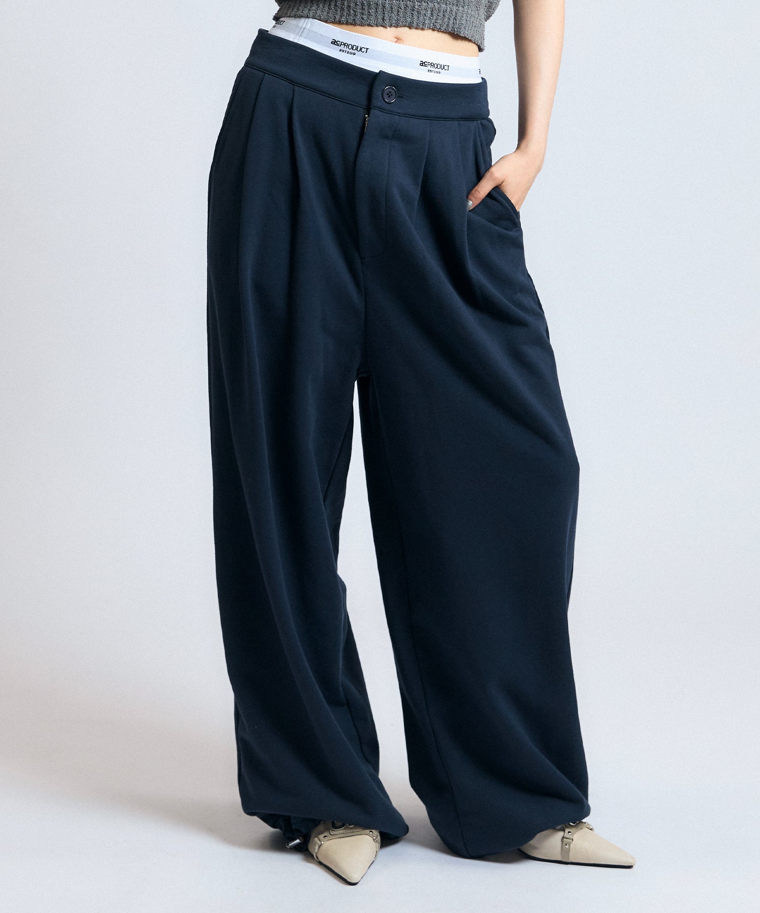 MODEL:163cm/COLOR:NAVY/SIZE:M